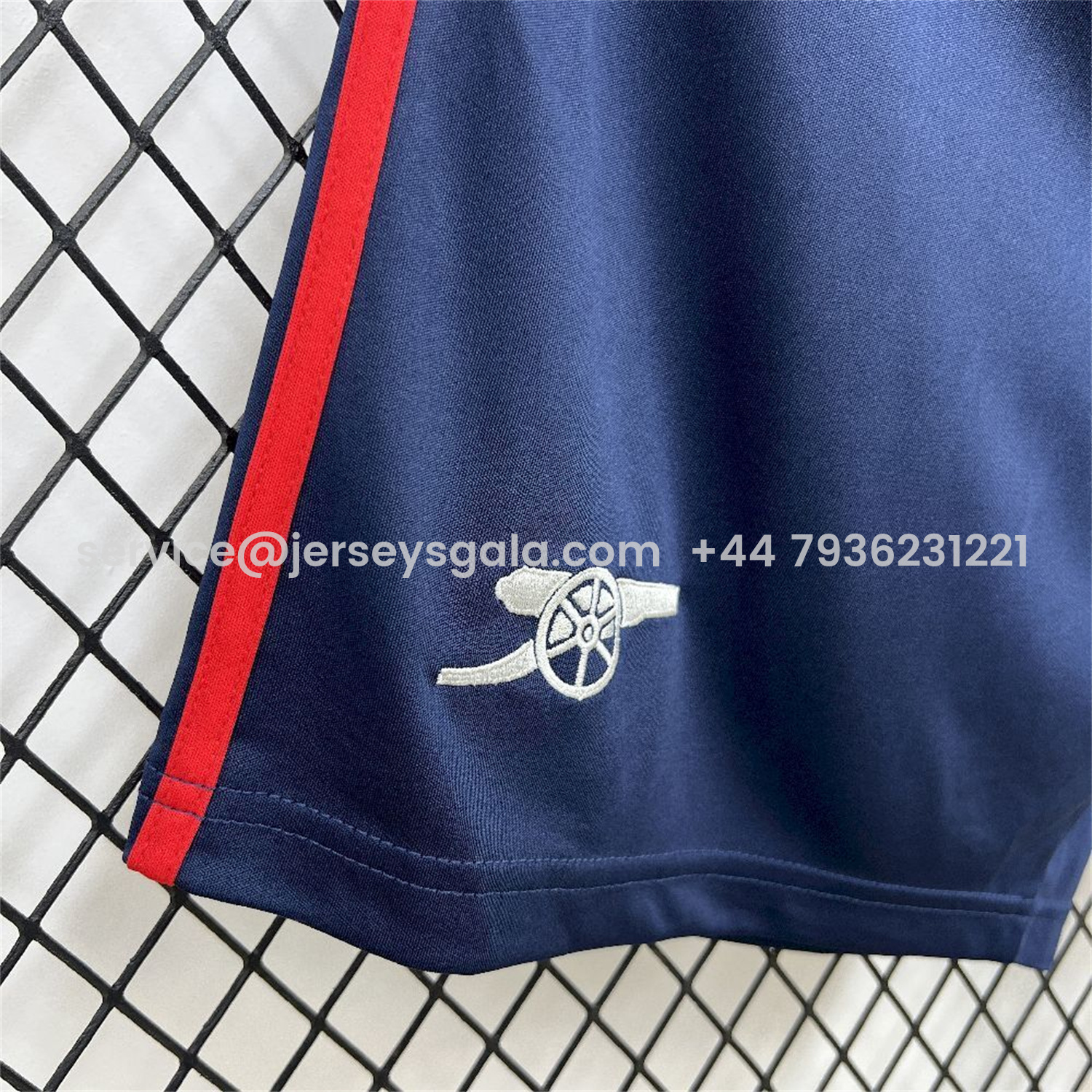JerseysGala.com | Arsenal 25-26 Away Blue Shorts - Fans Version -Customize Name, Number and Patch | Worldwide Shipping