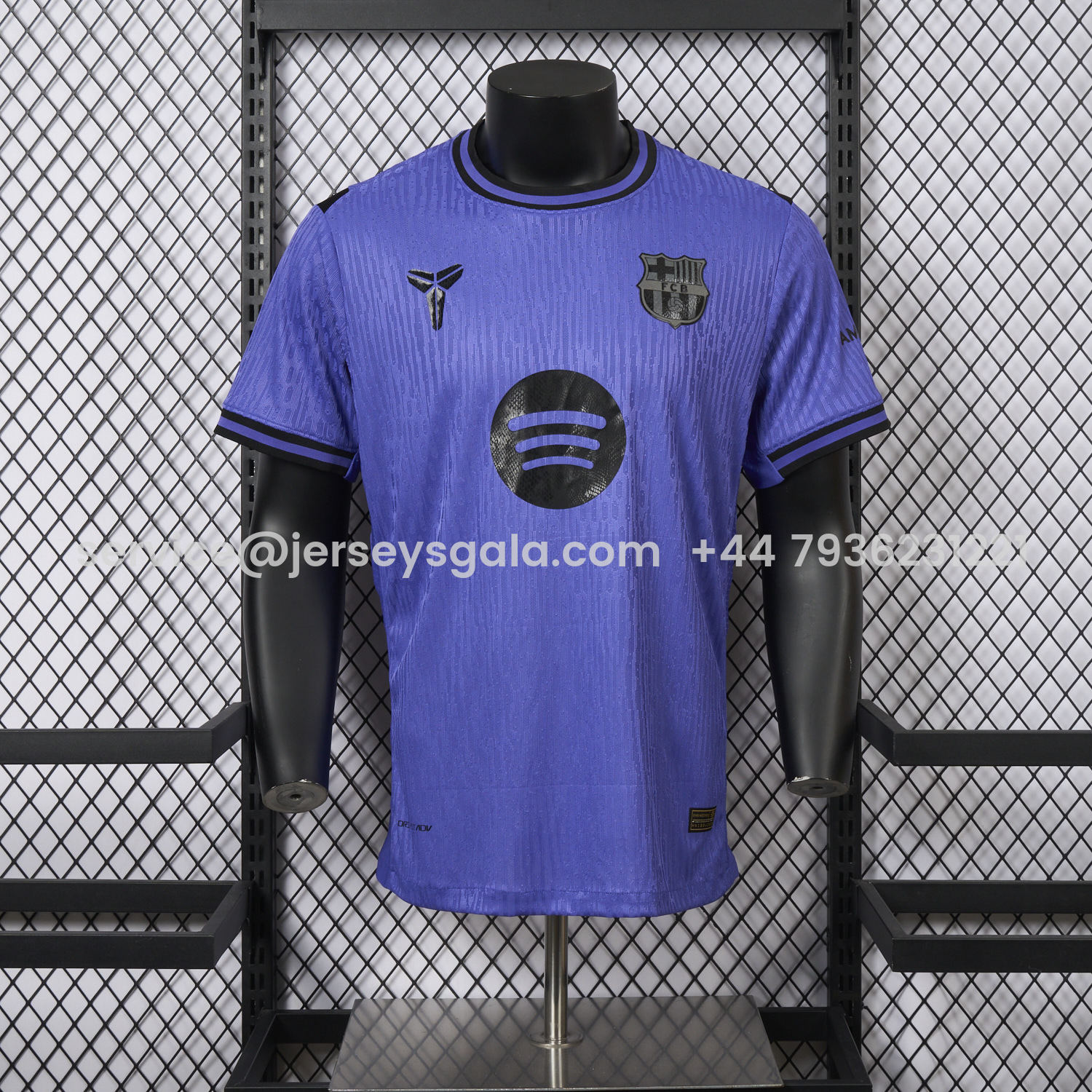 JerseysGala.com | Barcelona X KB 25-26 Purple Special Jersey - Player Version -Customize Name, Number and Patch | Worldwide Shipping