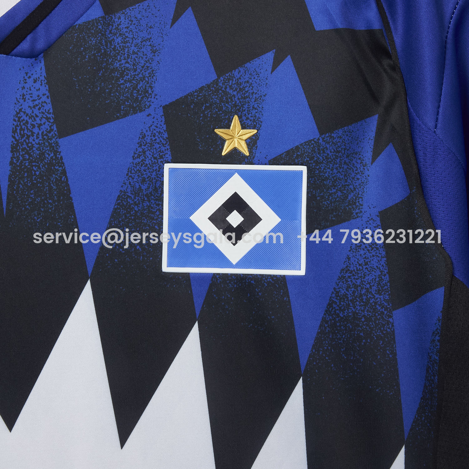 JerseysGala.com | Hamburger SV 25-26 Blue And White Home Jersey - Fans Version -Customize Name, Number and Patch | Worldwide Shipping