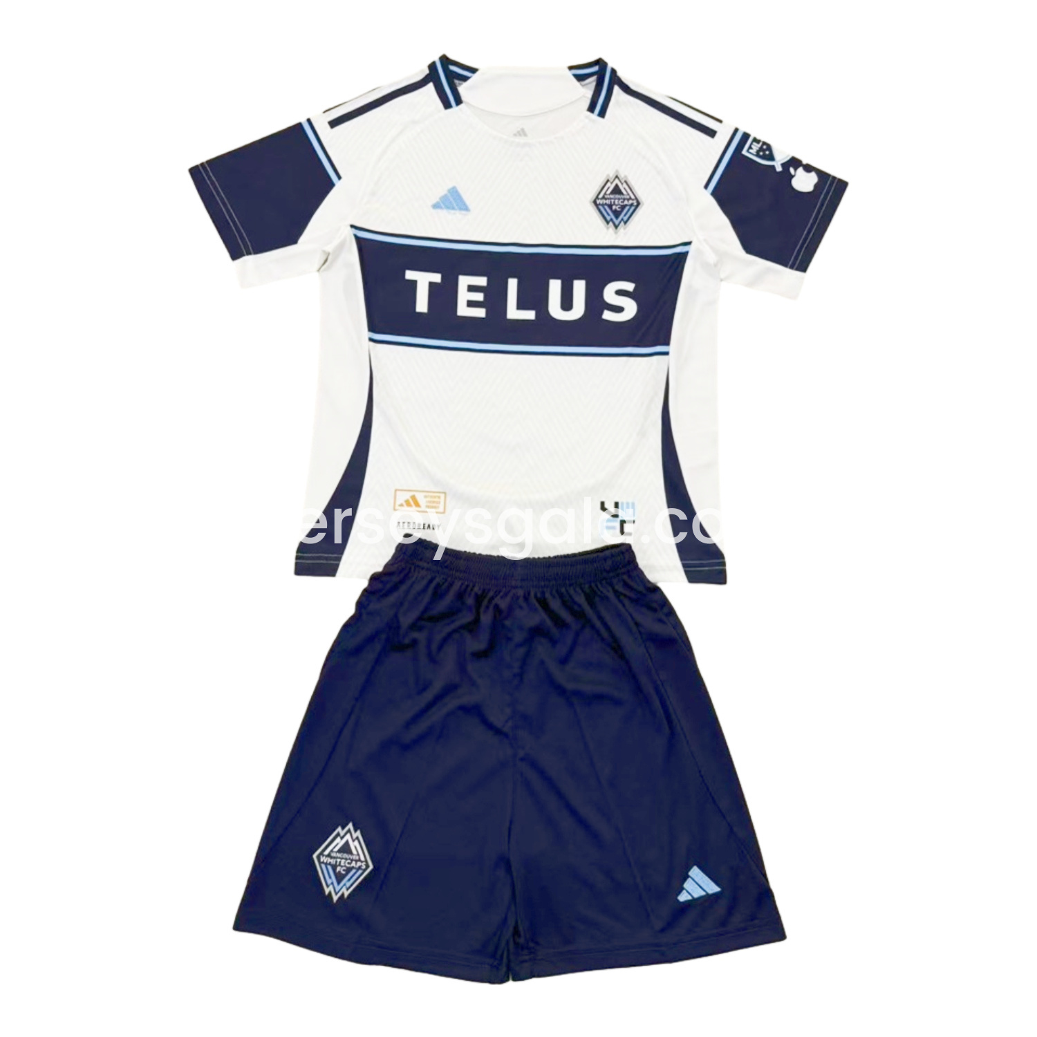 JerseysGala.com | Vancouver Whitecaps 25-26 Home Kids Kit -Customize Name, Number and Patch | Worldwide Shipping