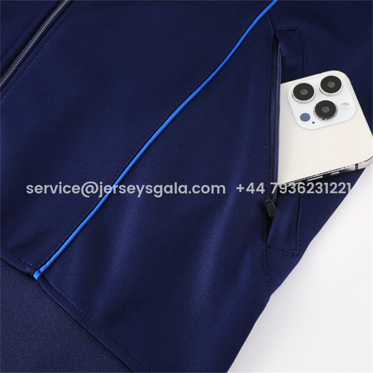 JerseysGala.com | Boca Juniors 25-26 Jacket Training Tracksuit - Royal Blue Jackets & Pants -Customize Name, Number and Patch | Worldwide Shipping