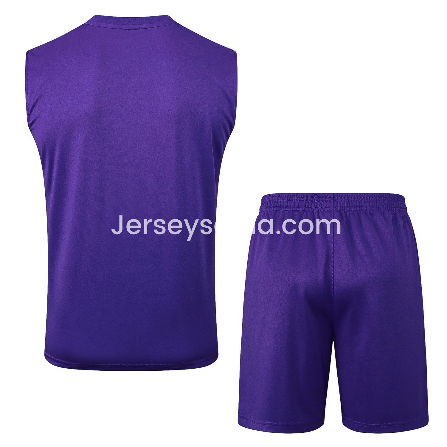 JerseysGala.com | Real Madrid 25-26 Throwback Trefoil Vest Training Set - Purple -Customize Name, Number and Patch | Worldwide Shipping