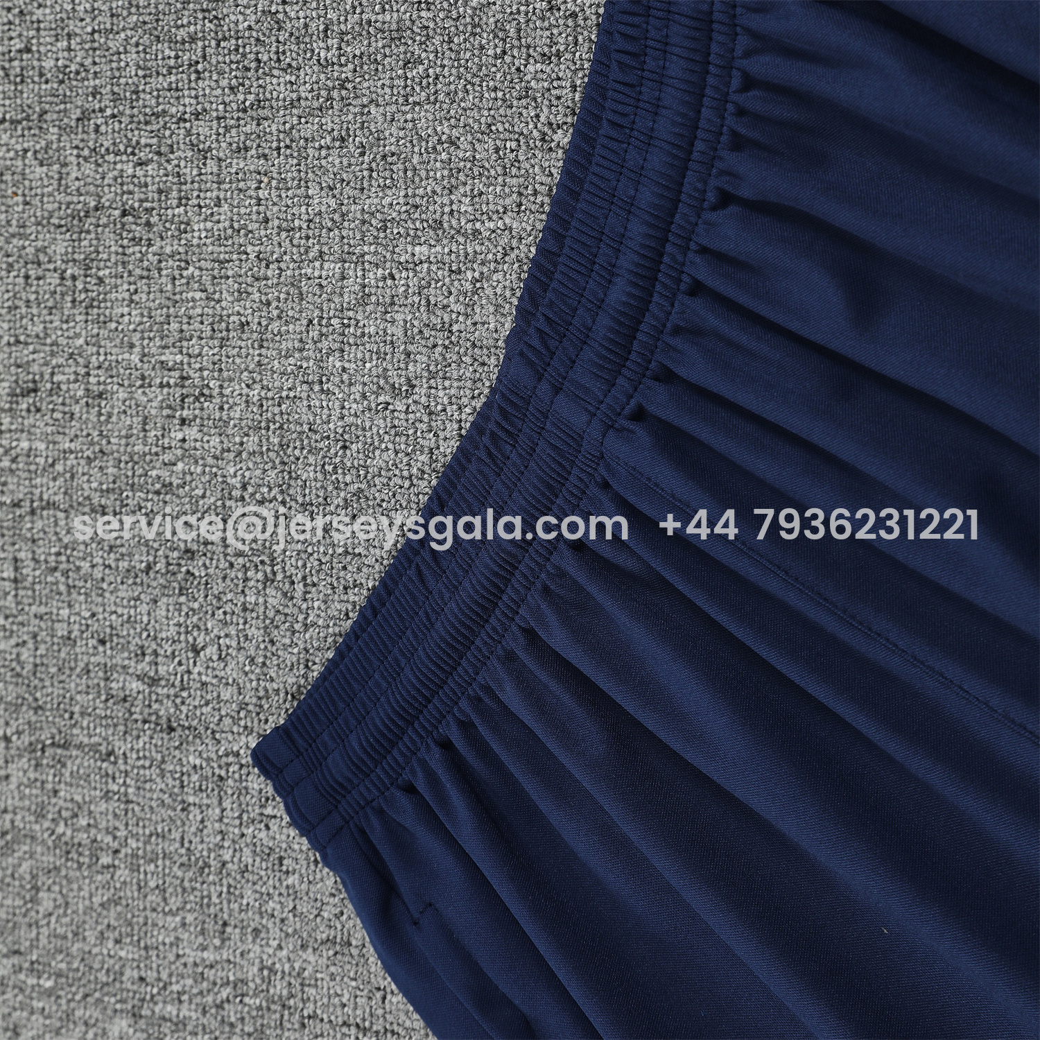 JerseysGala.com | Barcelona 25-26 Vest Training Set - Cream Vest & Deep Blue Shorts -Customize Name, Number and Patch | Worldwide Shipping