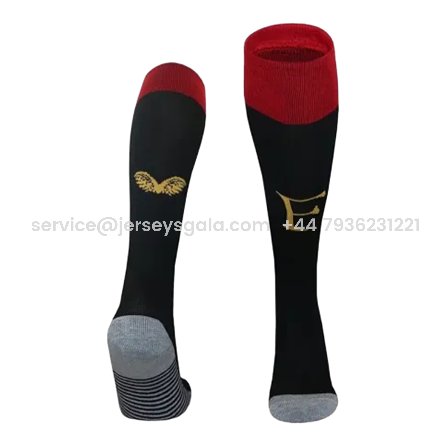 JerseysGala.com | Feyenoord 25-26 Home Socks - Black -Customize Name, Number and Patch | Worldwide Shipping