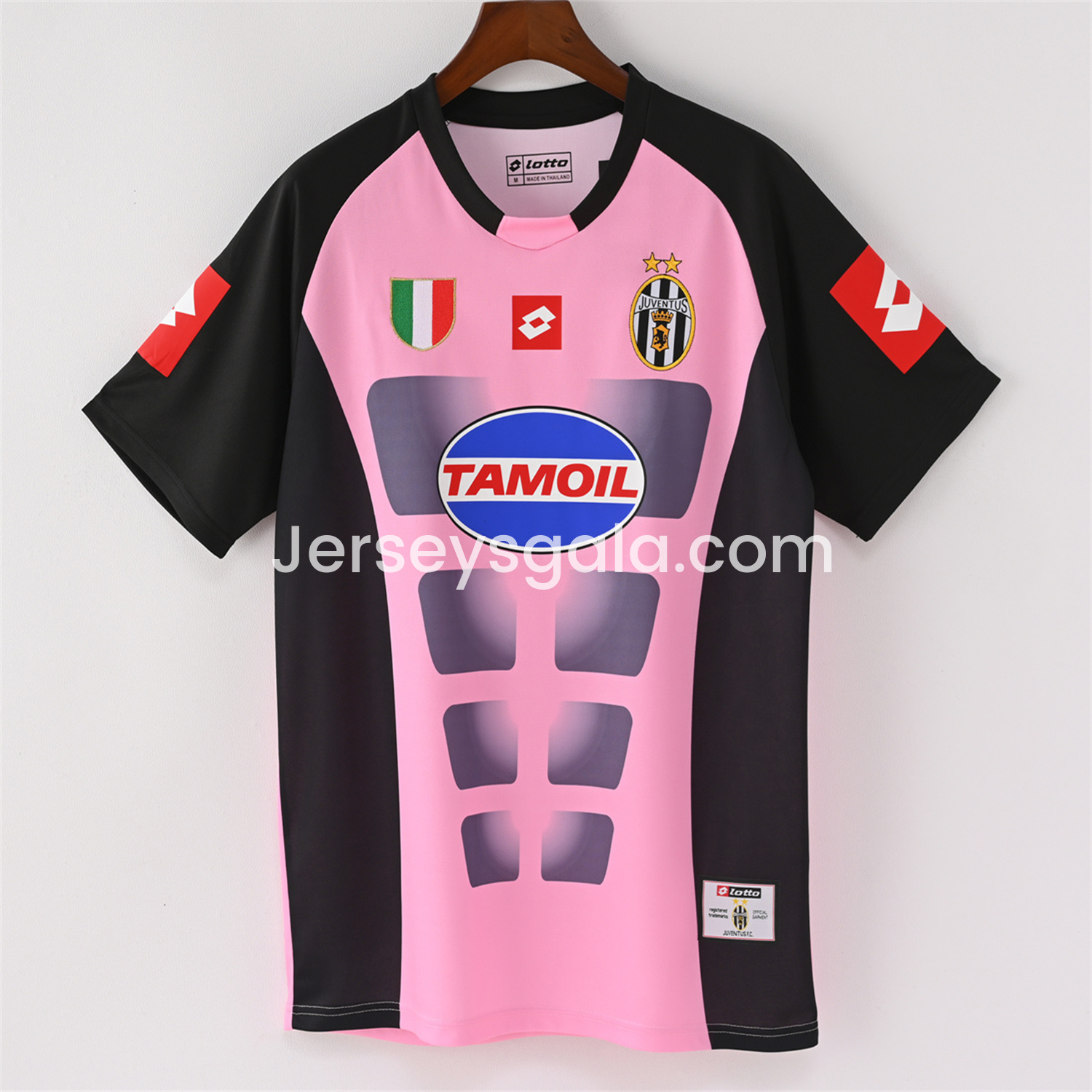 JerseysGala.com | Retro Juventus 2002-03 Pink Goalkeeper Jersey -Customize Name, Number and Patch | Worldwide Shipping