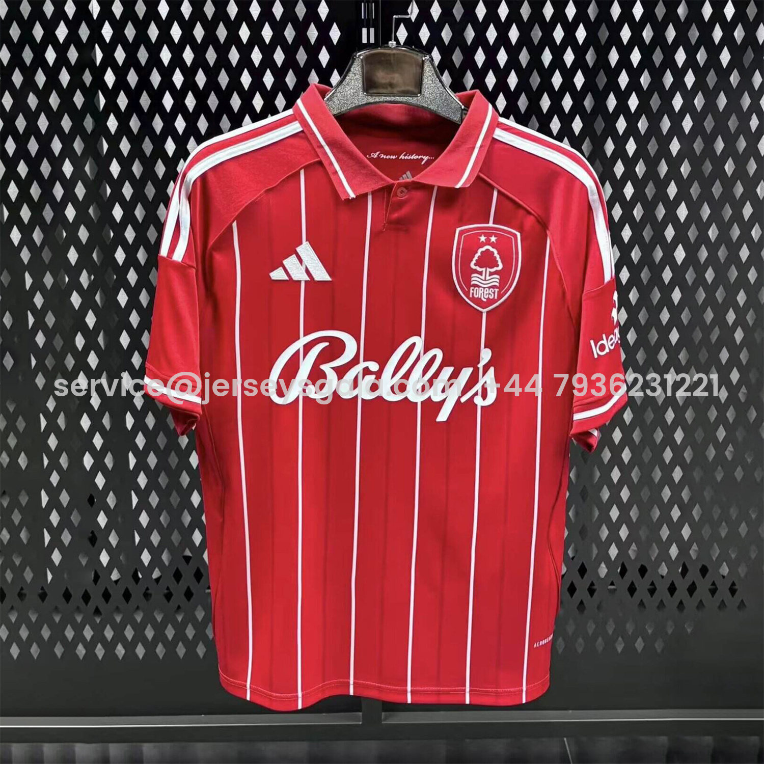 JerseysGala.com | Nottingham Forest 25-26 Home Jersey - Fans Version -Customize Name, Number and Patch | Worldwide Shipping