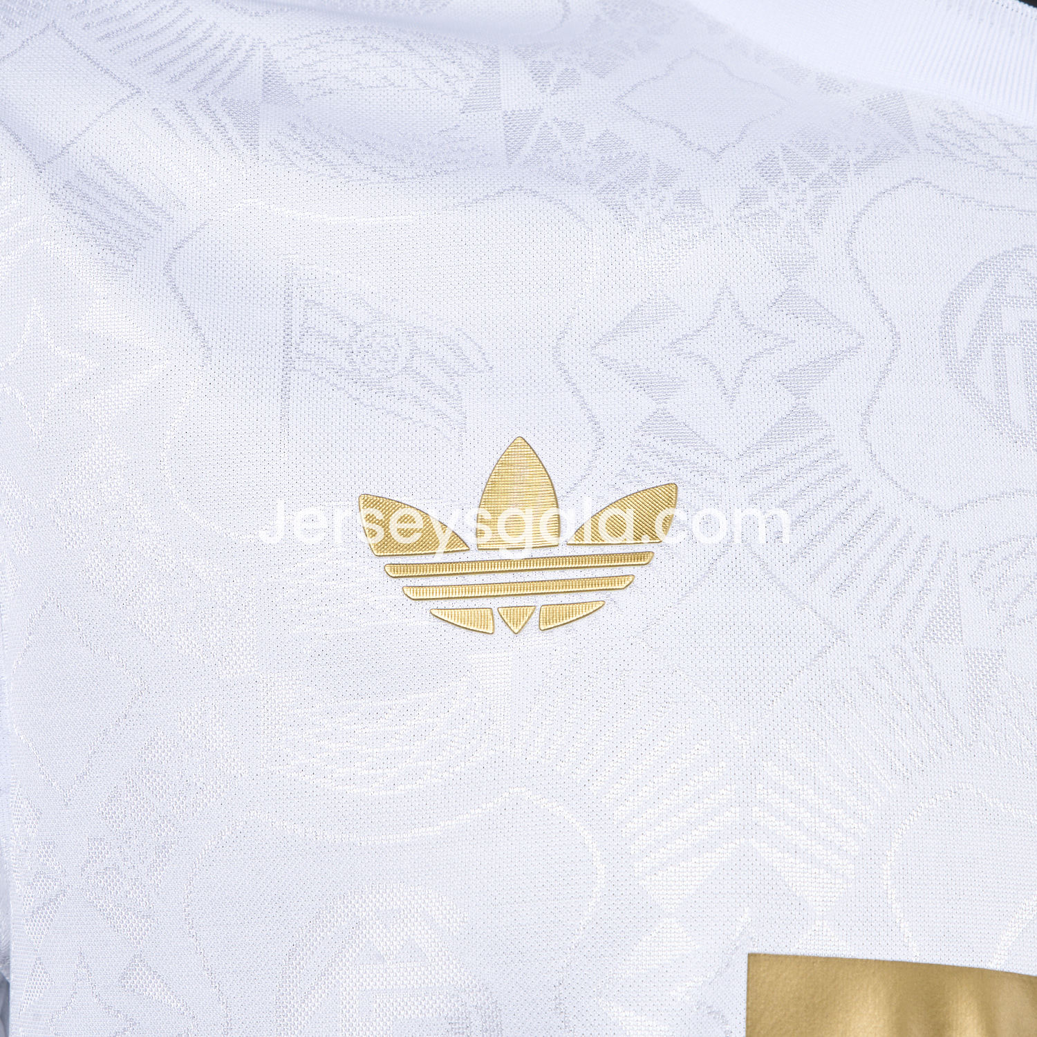 JerseysGala.com | Bayern Munich 2025 White 125th Anniversary Jersey - Player Version -Customize Name, Number and Patch | Worldwide Shipping