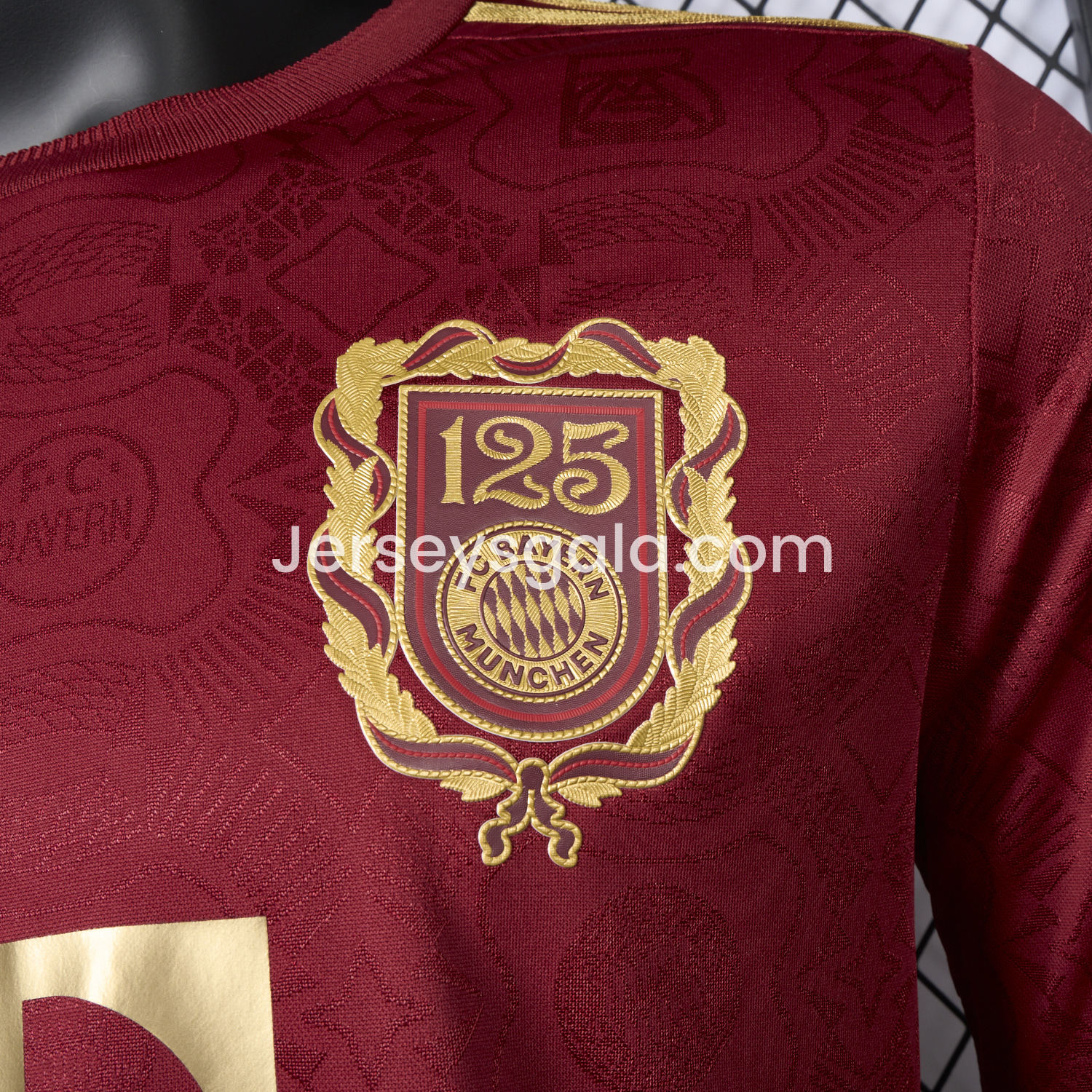 JerseysGala.com | Bayern Munich 2025 125th Anniversary Long Sleeves Jersey - Player Version -Customize Name, Number and Patch | Worldwide Shipping