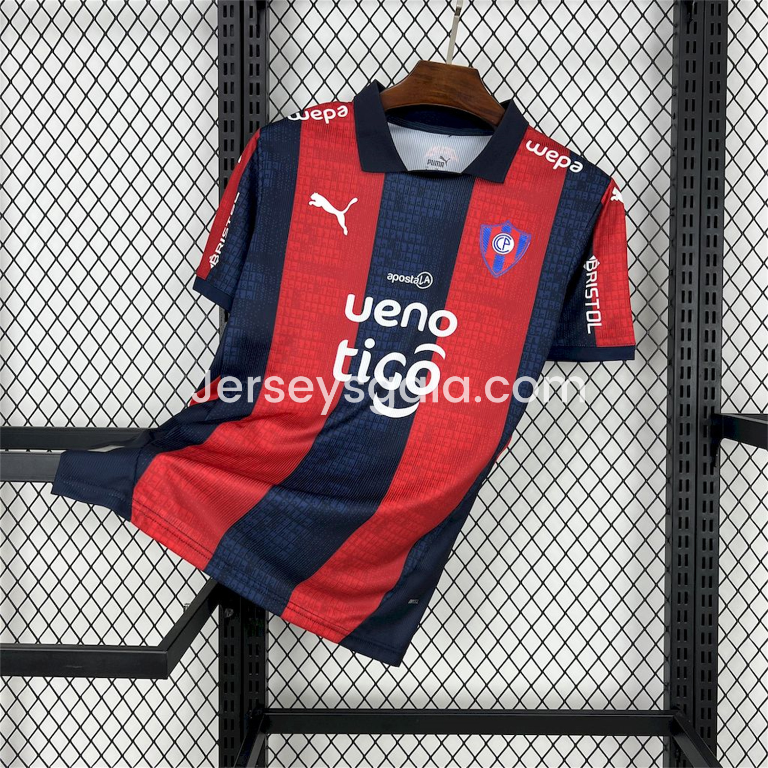 JerseysGala.com | Cerro Porteno 25-26 Home Jersey - Fans Version -Customize Name, Number and Patch | Worldwide Shipping