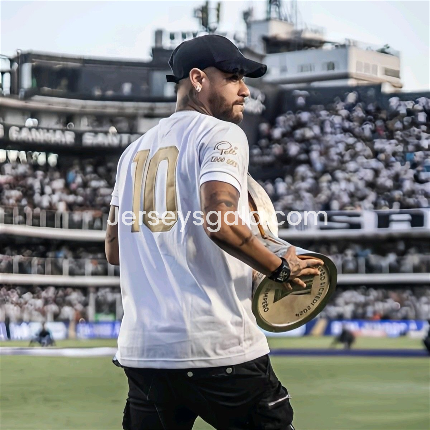 JerseysGala.com | Santos 25-26 White Special Edition Jersey - Fans Version -Customize Name, Number and Patch | Worldwide Shipping