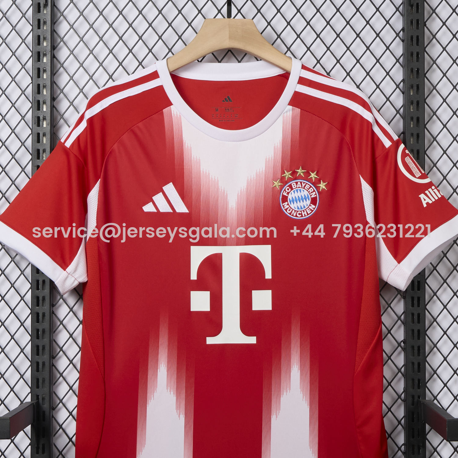 JerseysGala.com | Bayern Munich 25-26 Home Red Jersey - Fans Version -Customize Name, Number and Patch | Worldwide Shipping