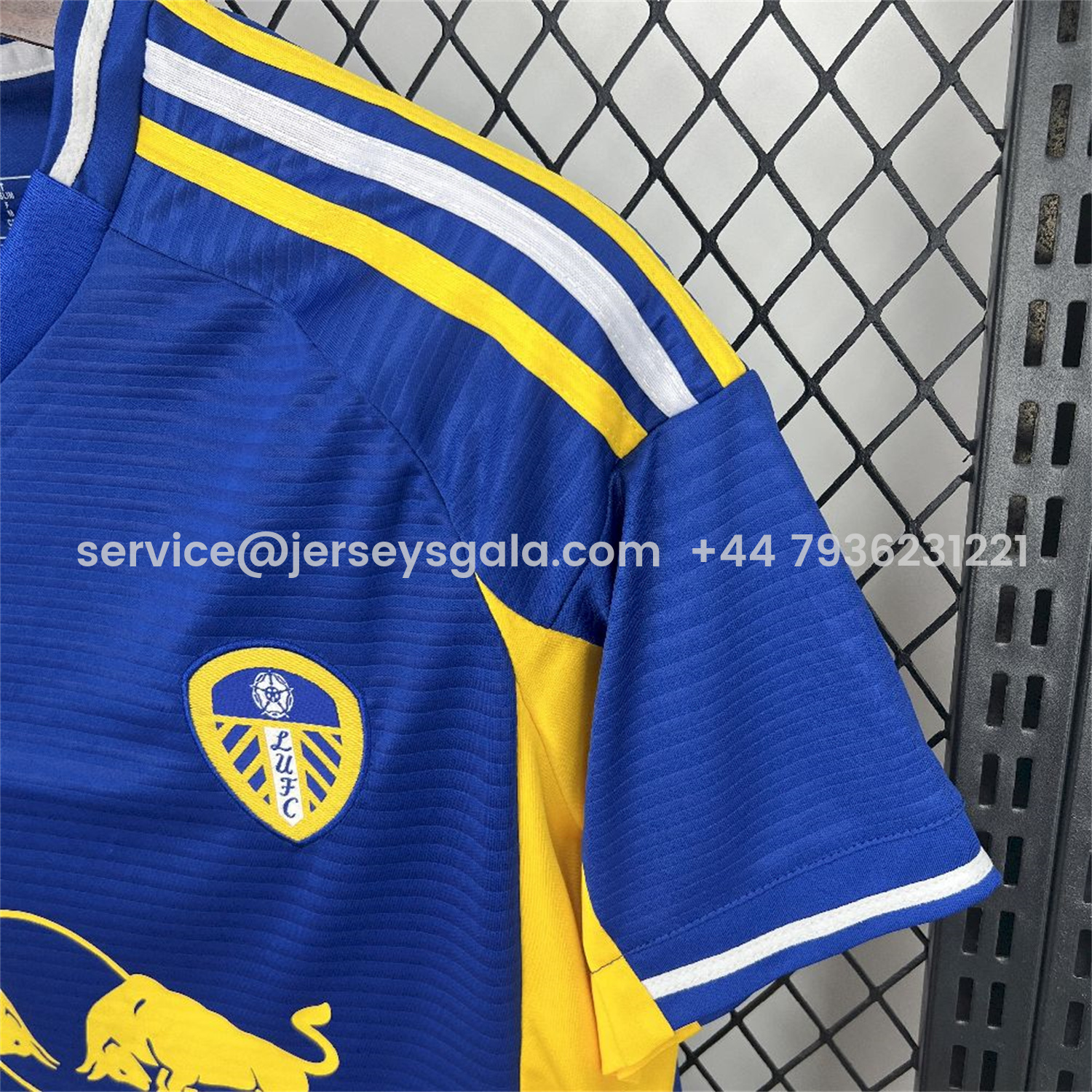 JerseysGala.com | Leeds United 25-26 Away Blue Jersey - Fans Version -Customize Name, Number and Patch | Worldwide Shipping