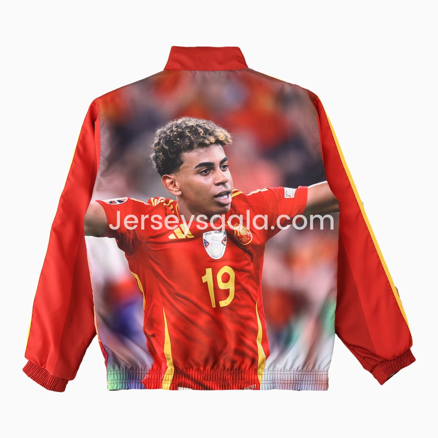 JerseysGala.com | Spain 24-25 Red Double Sided Reversible Windbreaker - 2024 EURO Championship -Customize Name, Number and Patch | Worldwide Shipping