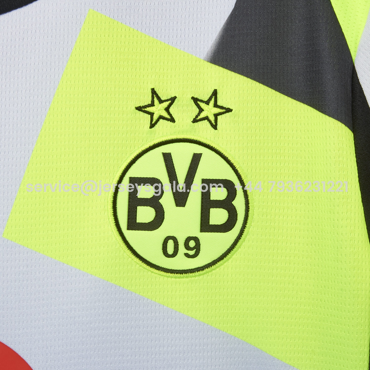 JerseysGala.com | Dortmund 25-26 Away Silver Mist Jersey - Fans Version -Customize Name, Number and Patch | Worldwide Shipping