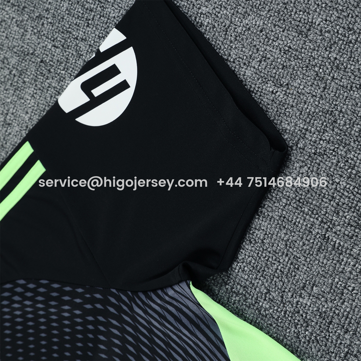 Higojerseys-Real Madrid 25-26 Short-Sleeve Training Set - Deep Gray Top & Gray Shorts