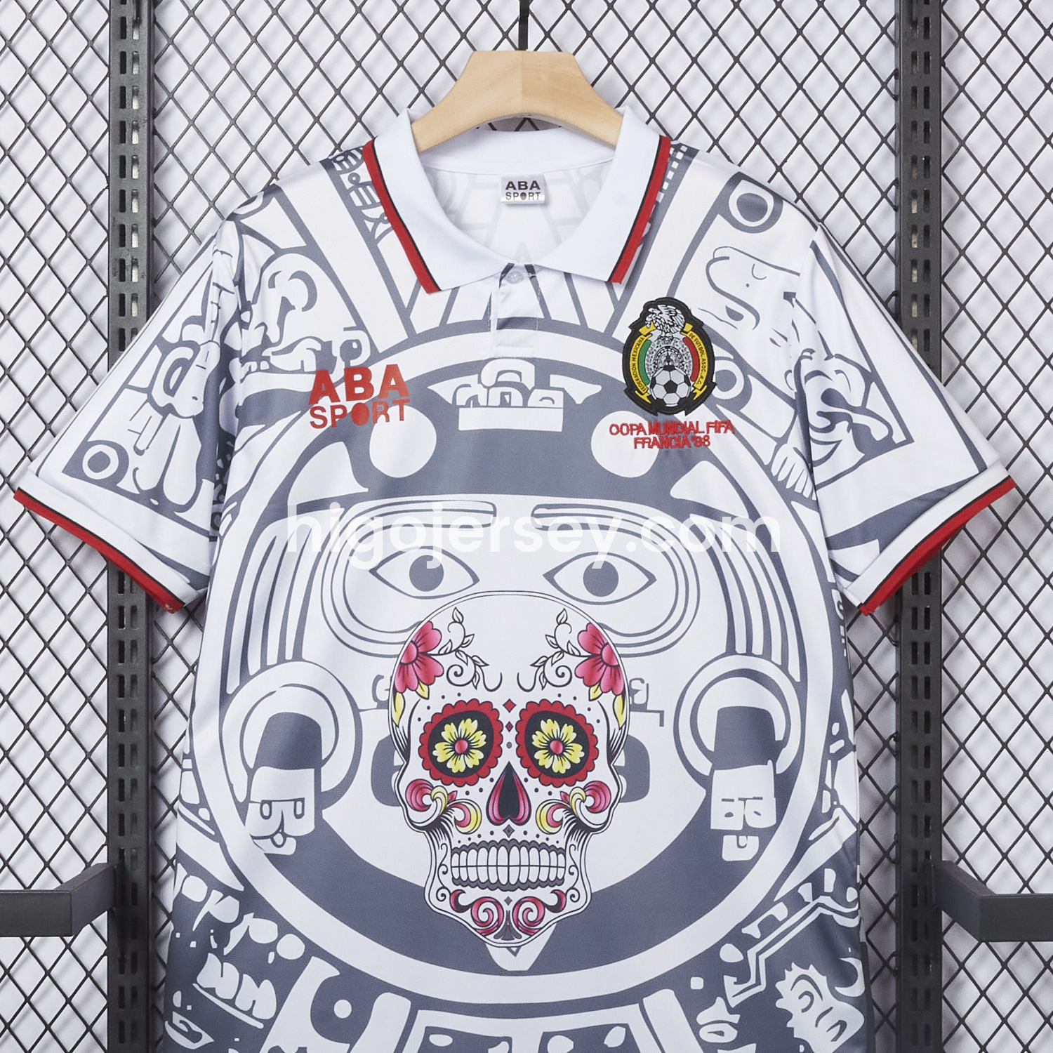 Higojerseys-Retro Mexico 1998 Away Grey Special Edition Jersey