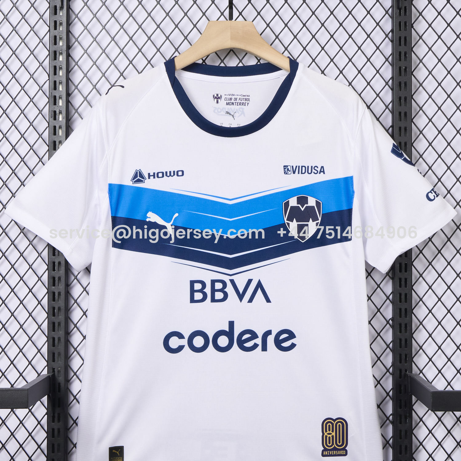 Higojerseys-Rayados Monterrey 25-26 Away White Jersey - Fans Version