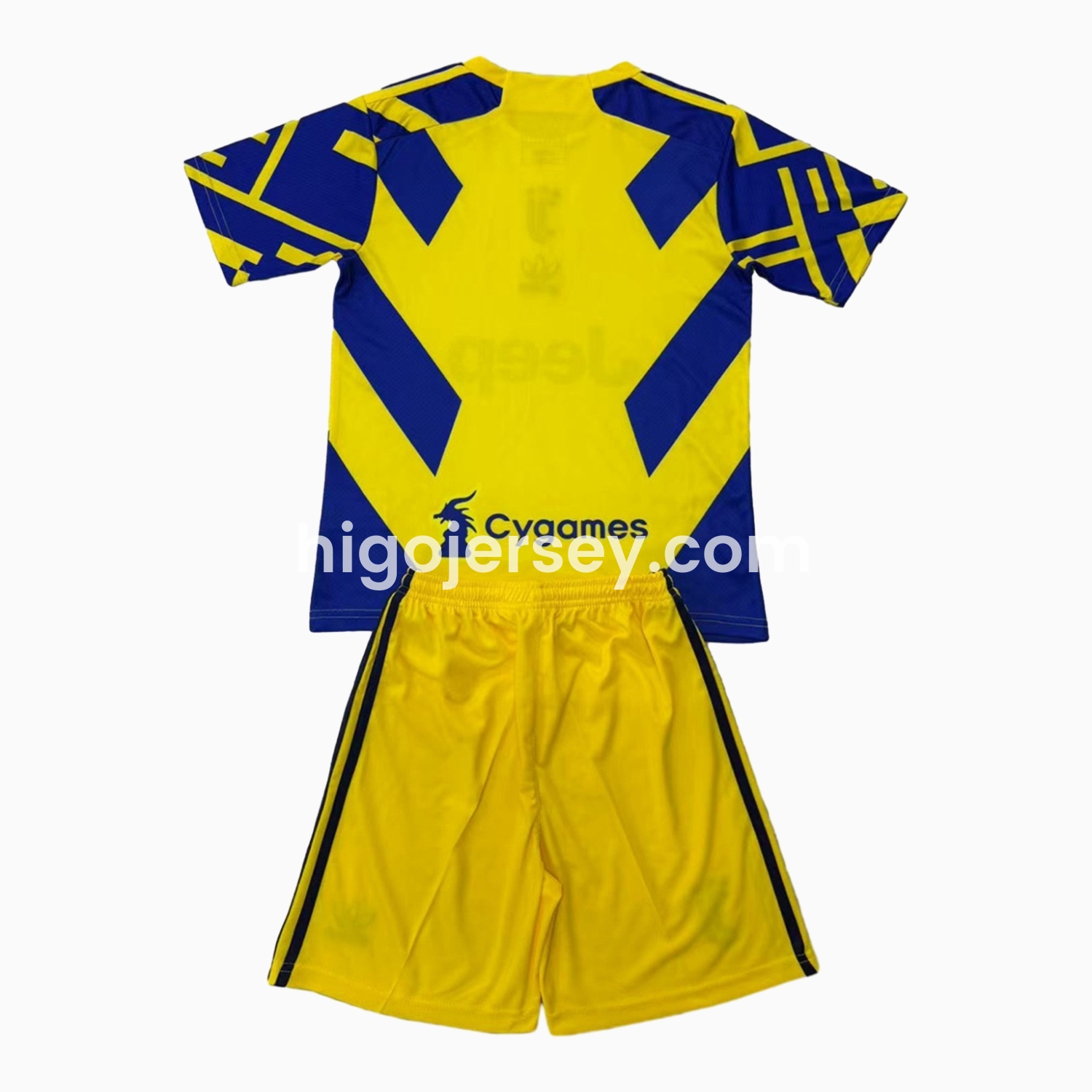 Higojerseys-Juventus 24-25 Yellow Retro Style Kids Kit