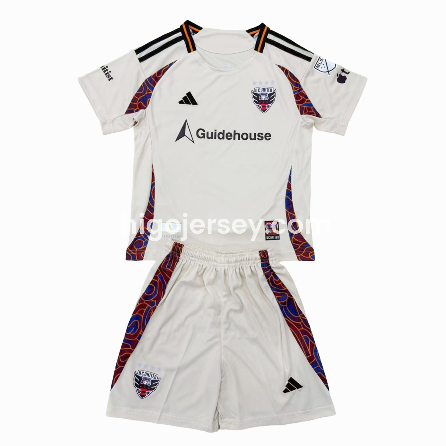 Higojerseys-D.C. United 2025 Away Men's Adult Jersey Set - Fans Version
