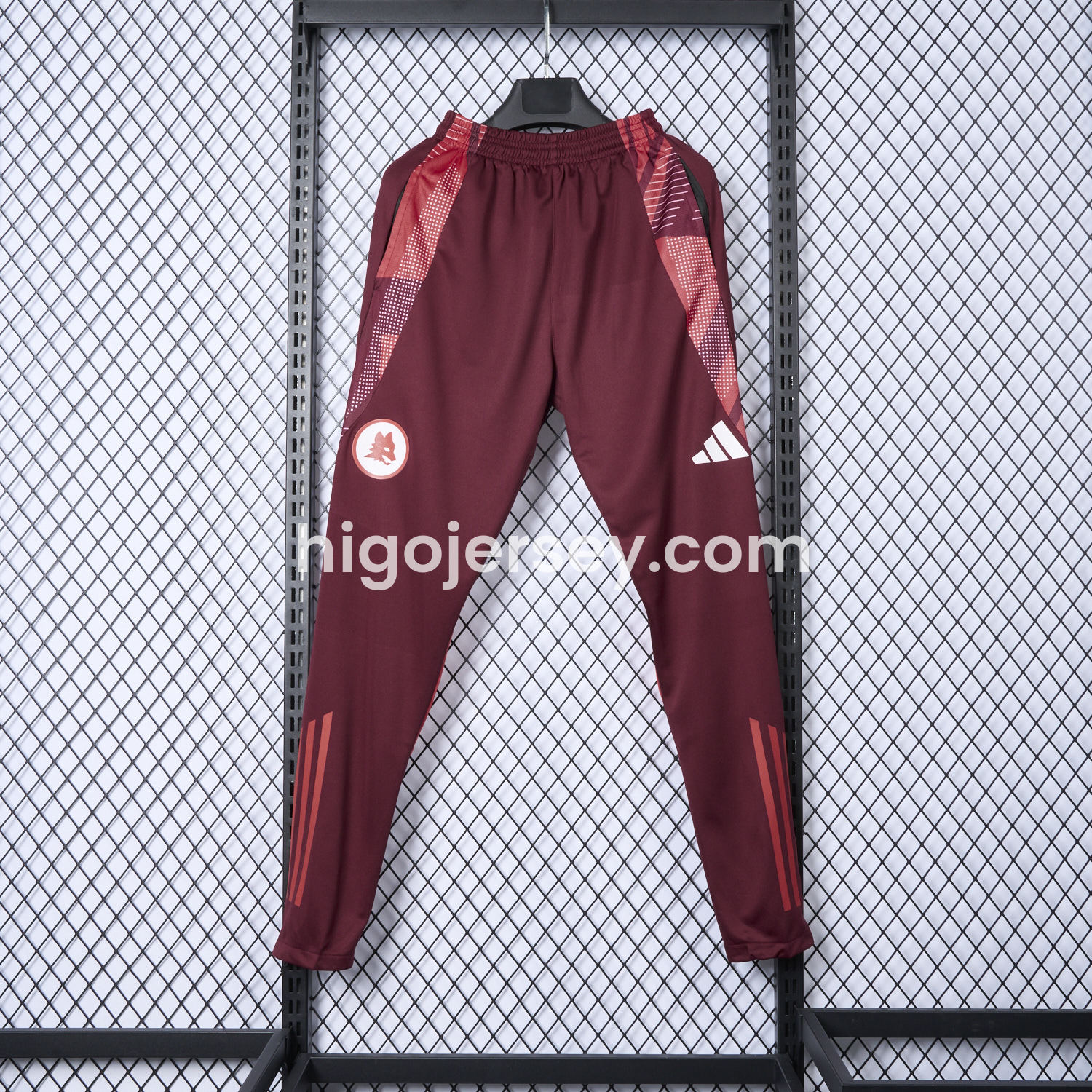 Higojerseys-AS Roma 24-25 Burgundy Training Pants - Player Version