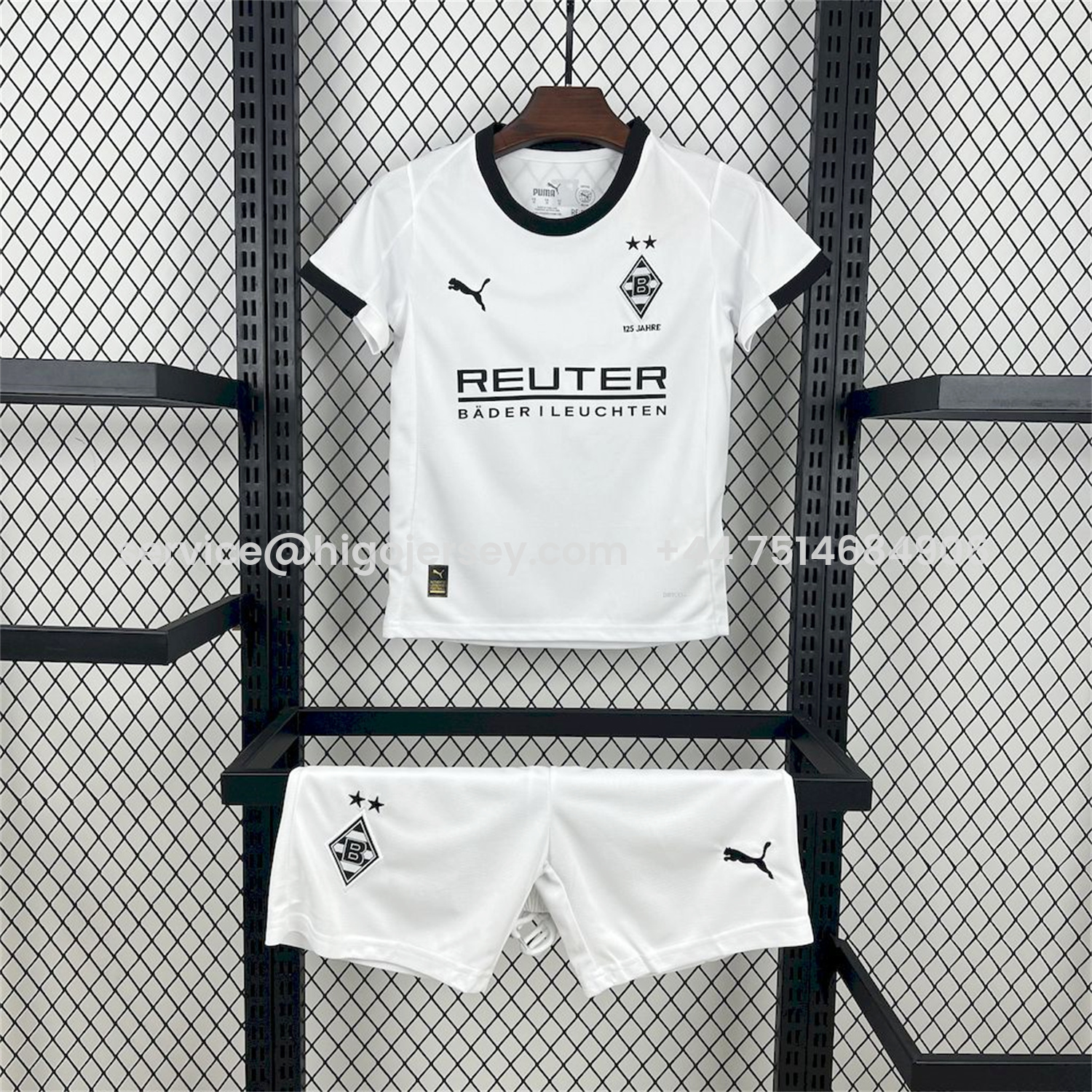 Higojerseys-Borussia Mönchengladbach 25-26 Home Kids Kit