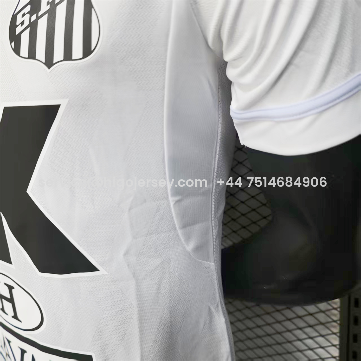 Higojerseys-Santos 2025-26 Home White Jersey With Sponsors - Player Version