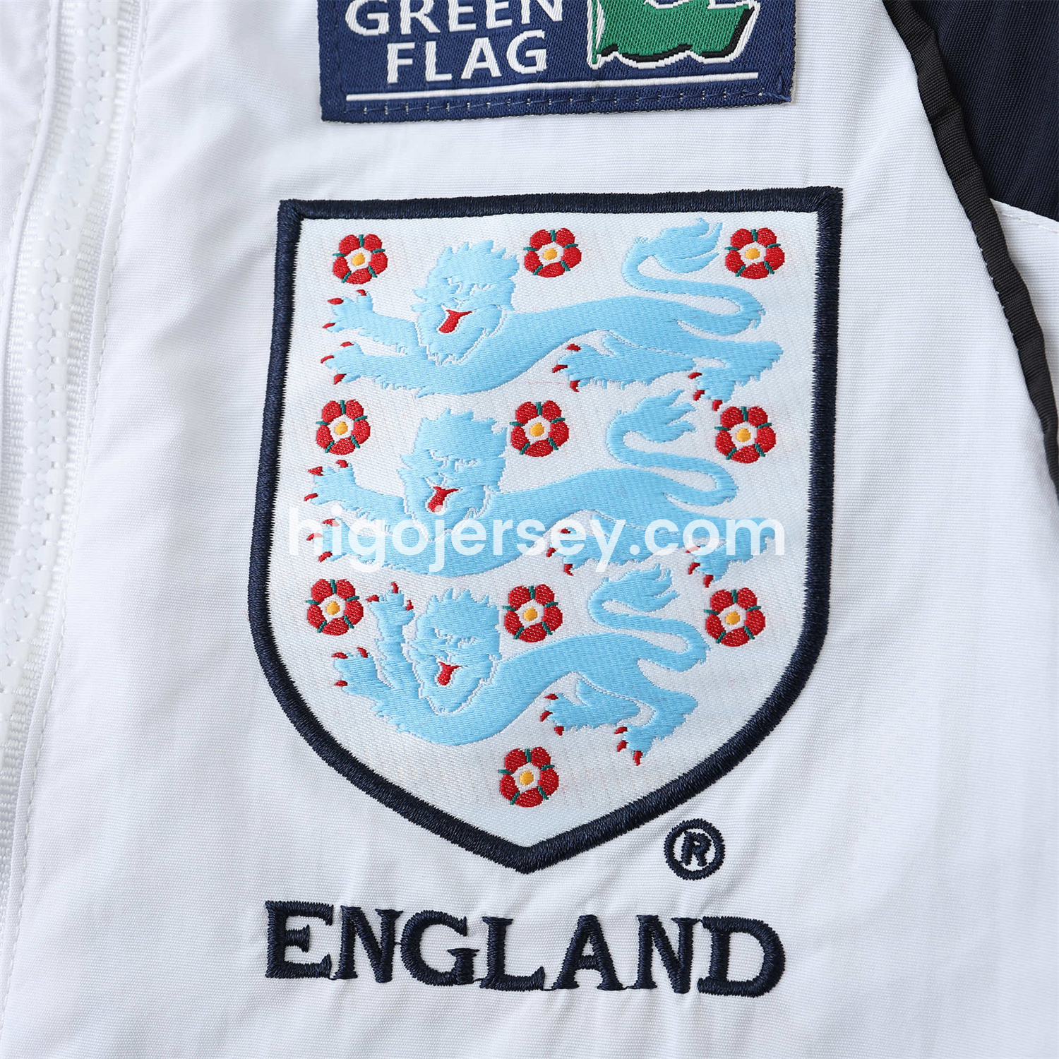Higojerseys-Retro England 1998 White Windbreaker