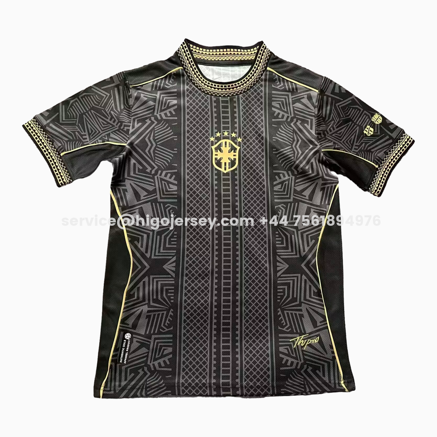 Higojerseys-Brazil 2026 COMMA Black Neymar Special Jersey - Fans Version