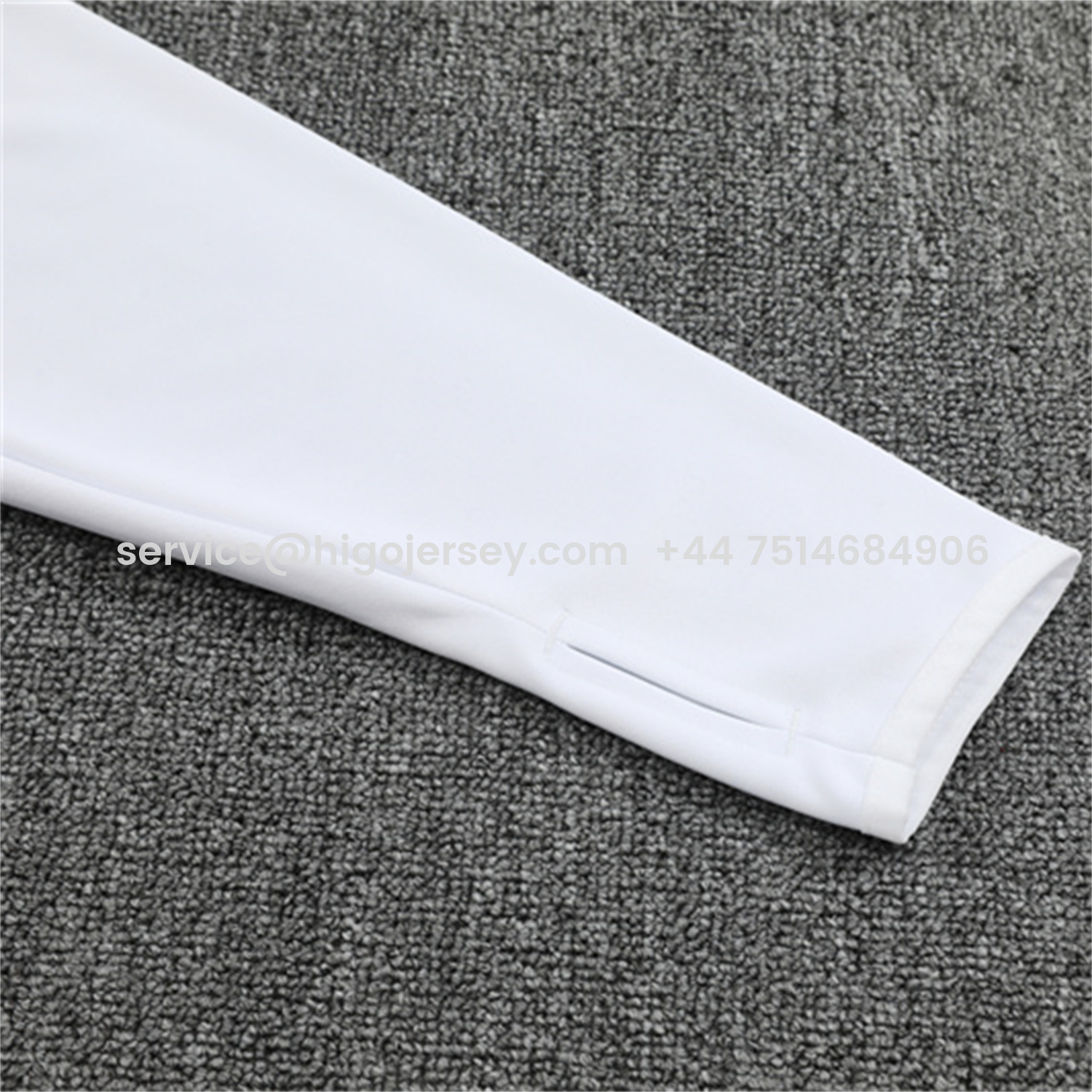 Higojerseys-Germany 25-26 Long Sleeve Training Set - White Top and Black Pants