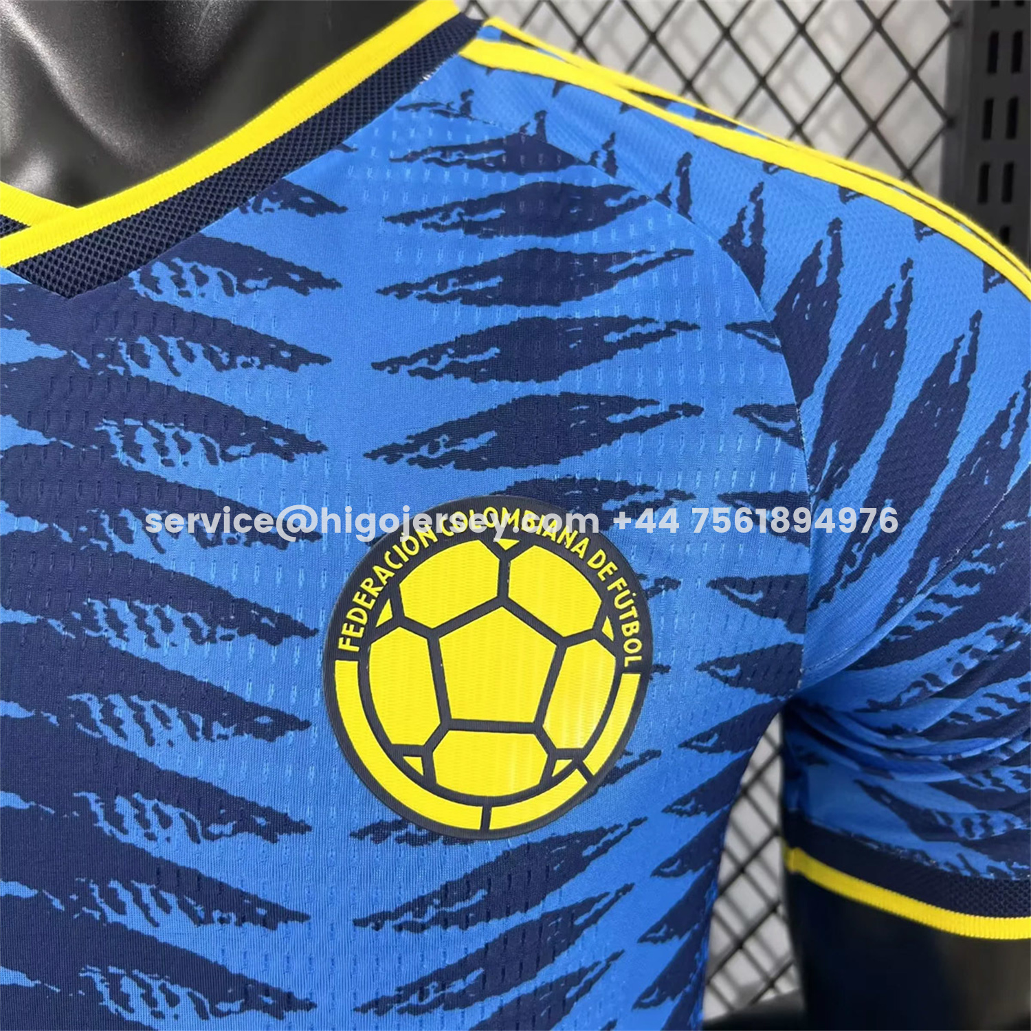 Higojerseys-Colombia 2026 Away Blue Jersey - Player Version