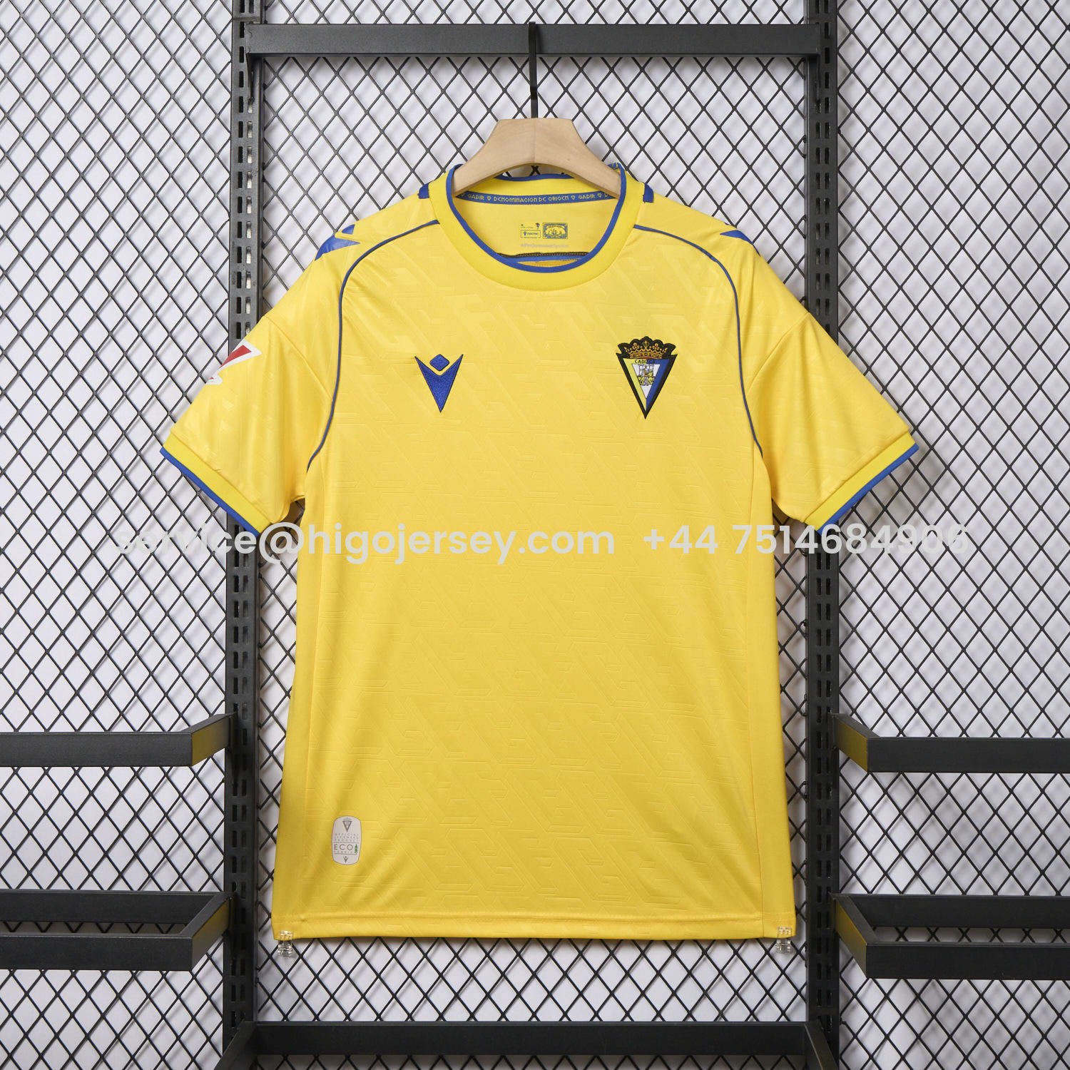 Higojerseys-Cádiz Cadiz 25-26 Home Unsponsored Jersey - Fans Version