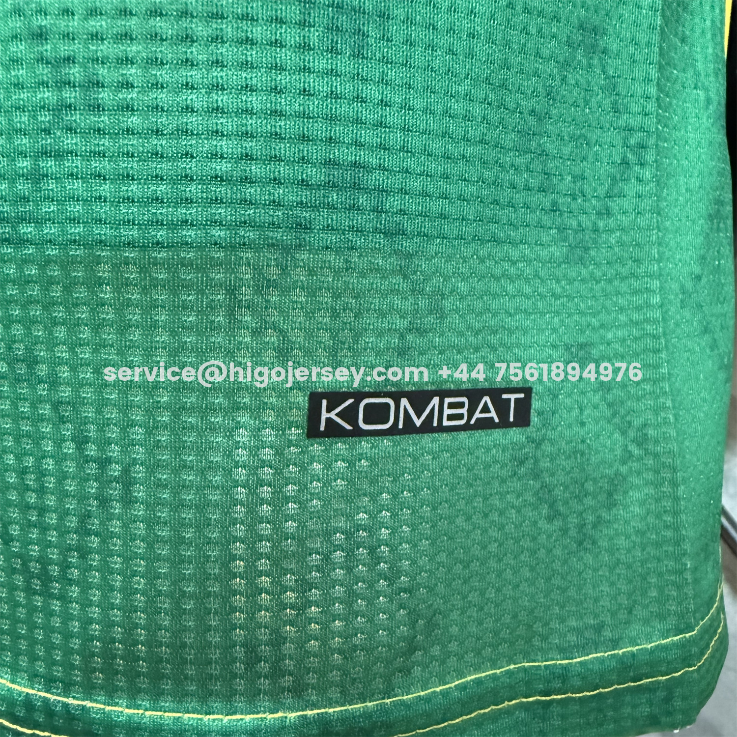 Higojerseys-JS Kabylie 25-26 Home Yellow And Green Jersey - Player Version