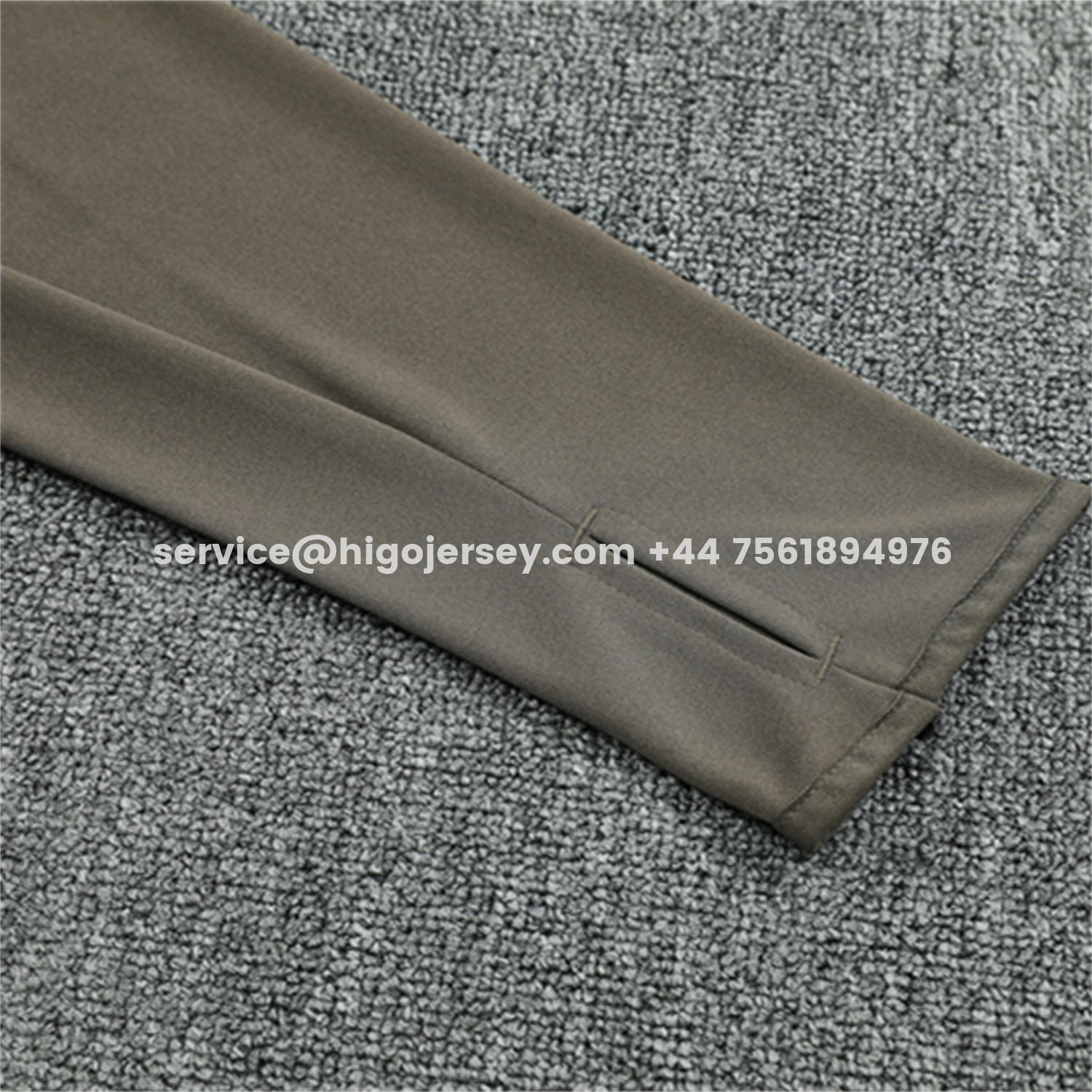 Higojerseys-Real Madrid 25-26 Long Sleeve Training Set - Player Version - Khaki Top and Khaki Pants