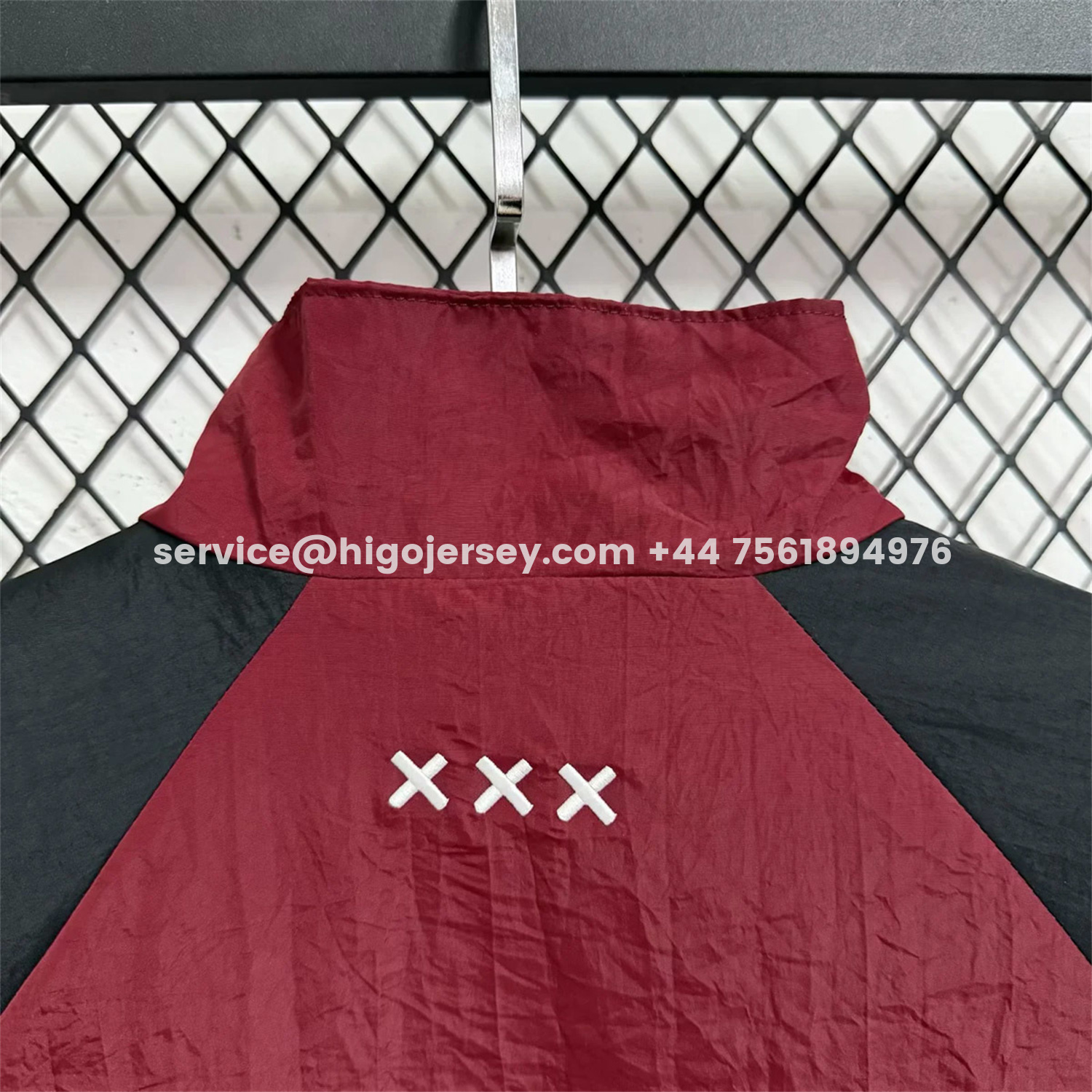 Higojerseys-Ajax 25-26 Training Windbreaker Jacket - Wine Red