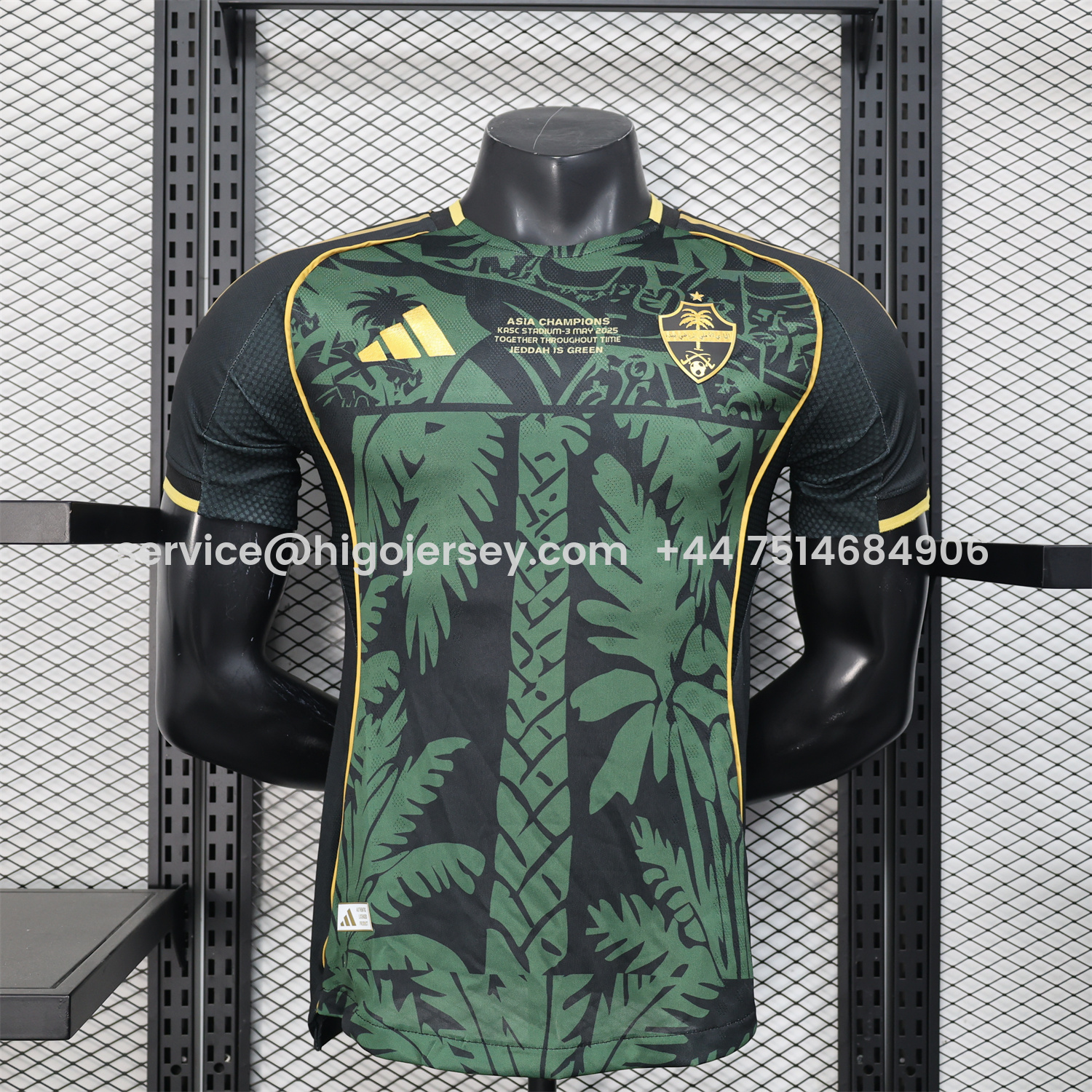 Higojerseys-Al-Ahli SFC Jeddah Nationals 25-26 Champion Green Special Jersey - Player Version