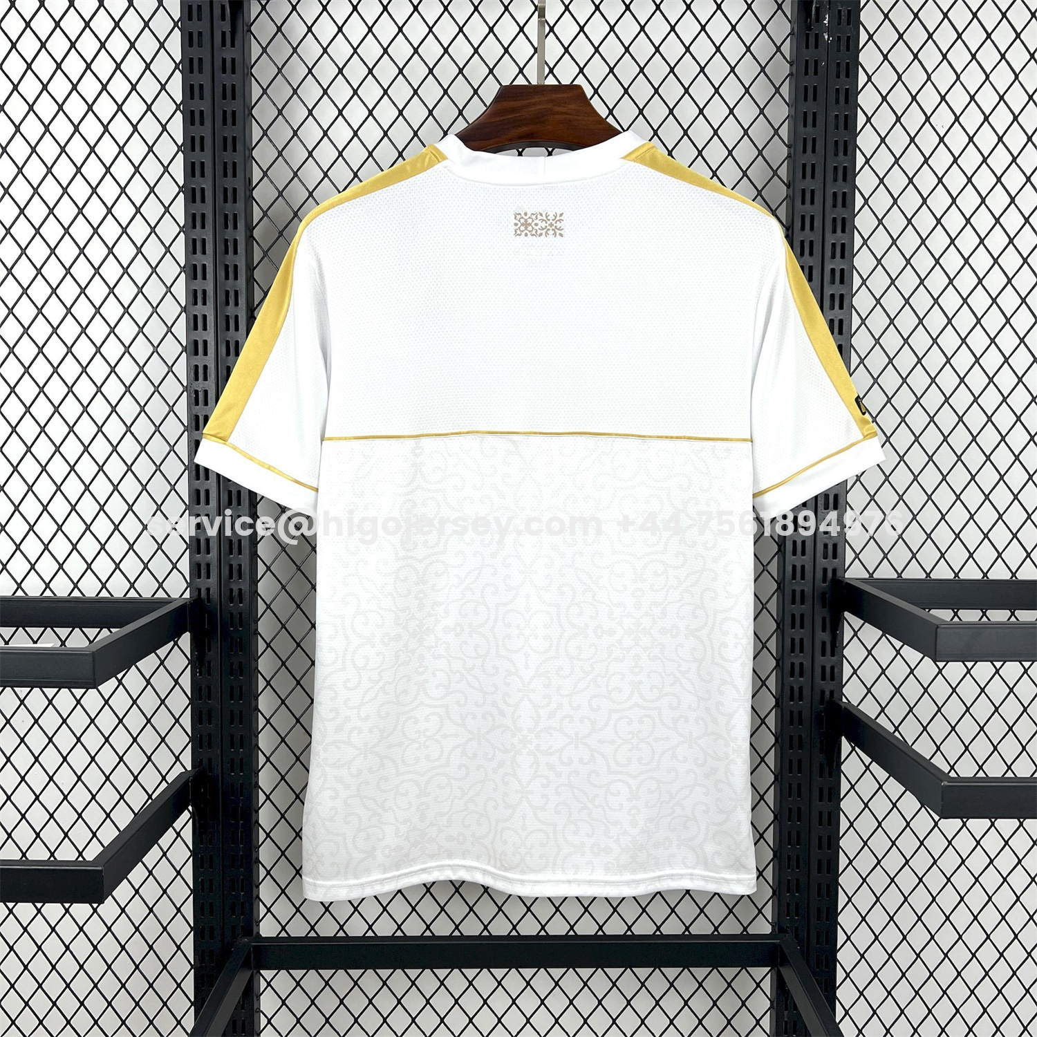 Higojerseys-Vasco da Gama 25-26 Yellow Lines White Jersey - Fans Version