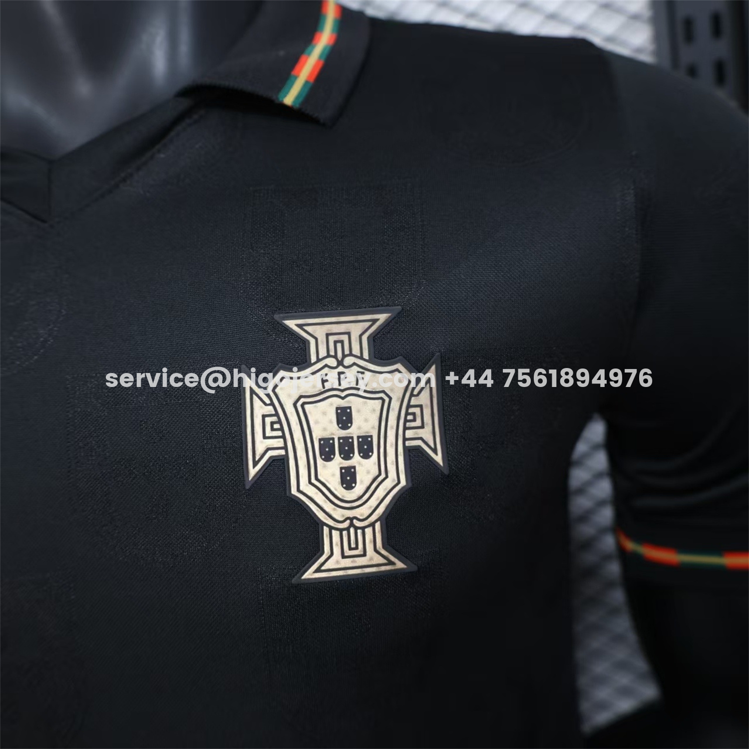 Higojerseys-Portugal 2026 Away Black Jersey - Player Version