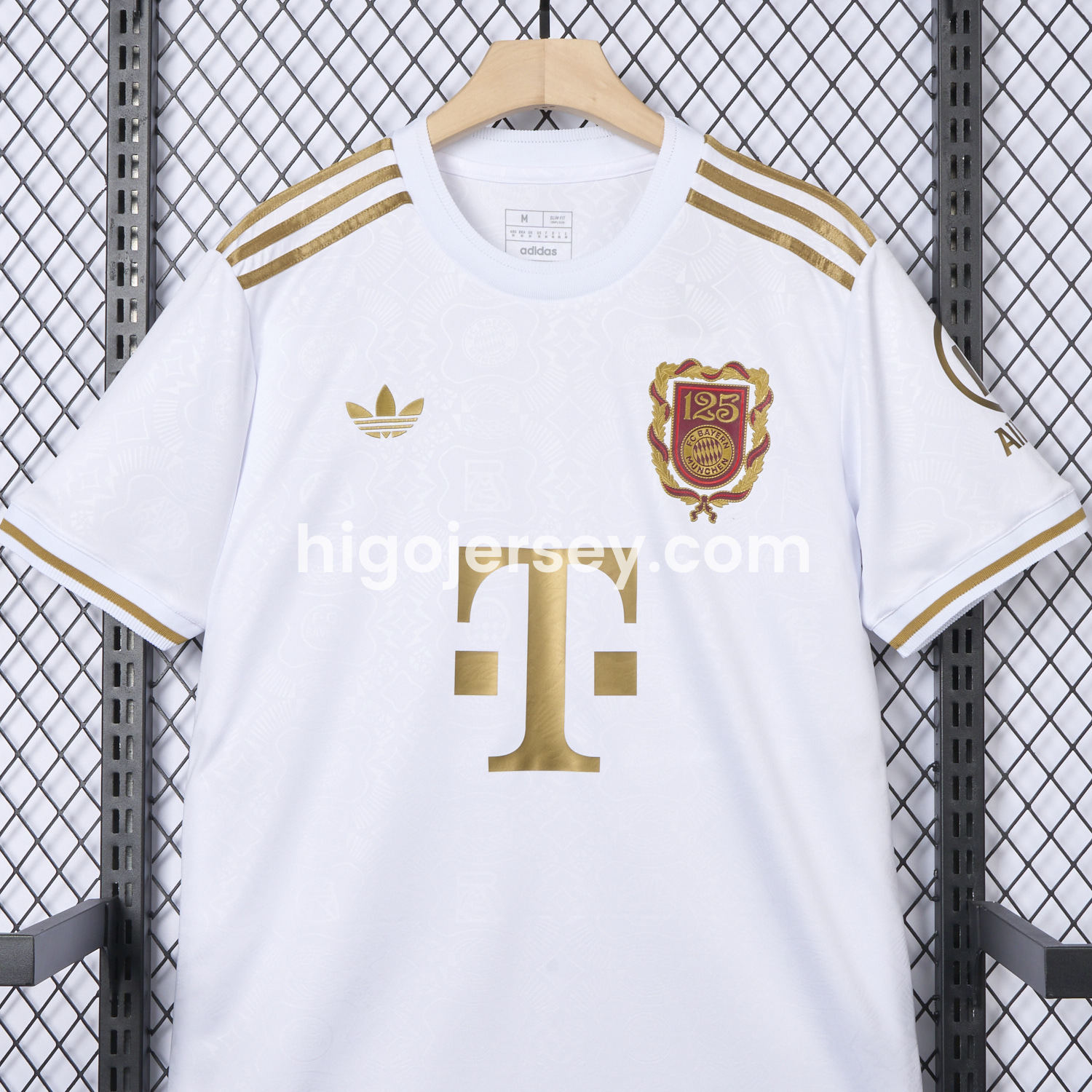 Higojerseys-Bayern Munich 2025 White 125th Anniversary Jersey - Fans Version