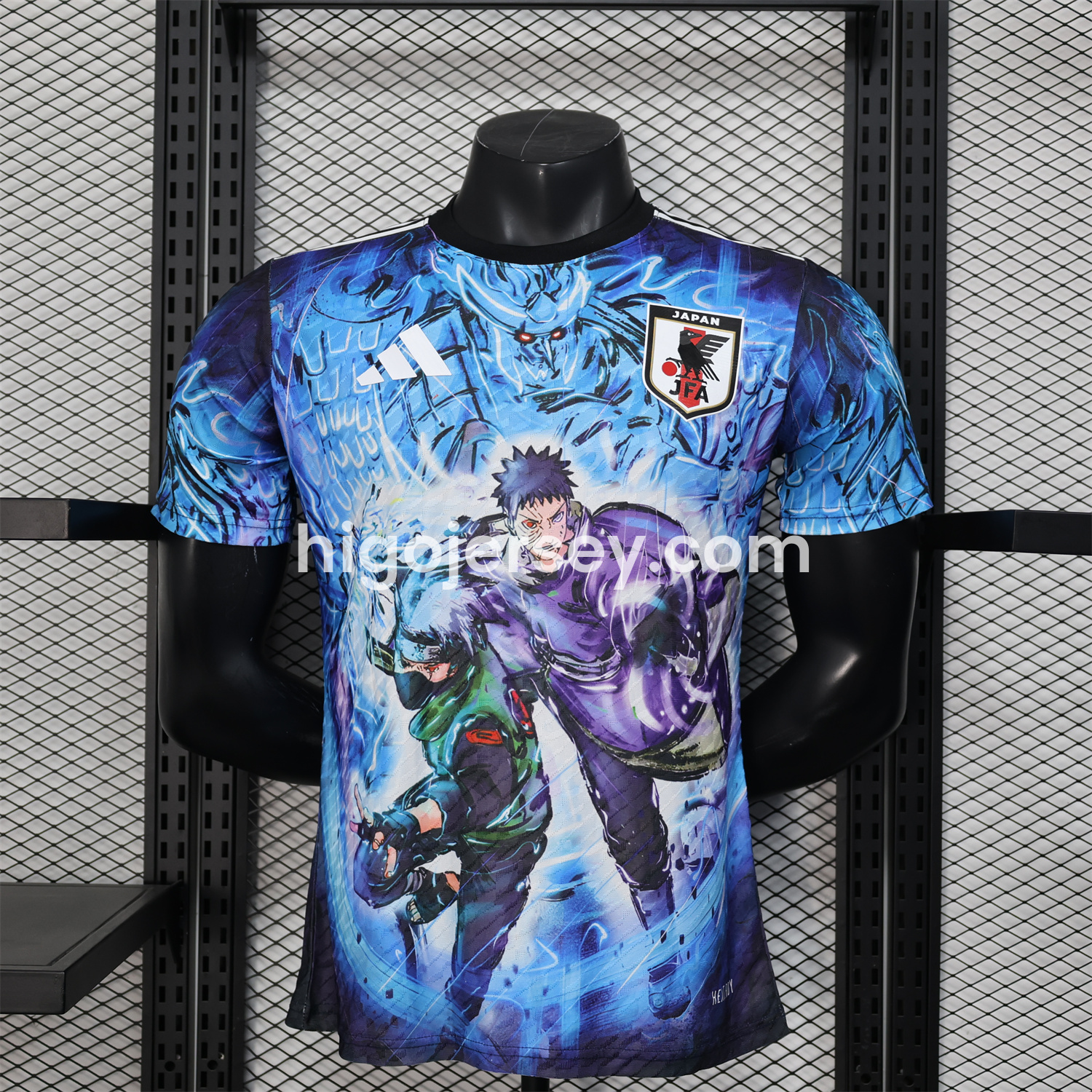 Higojerseys-Japan 25-26 Kakashi and Obito Blue Special Jersey - Player Version