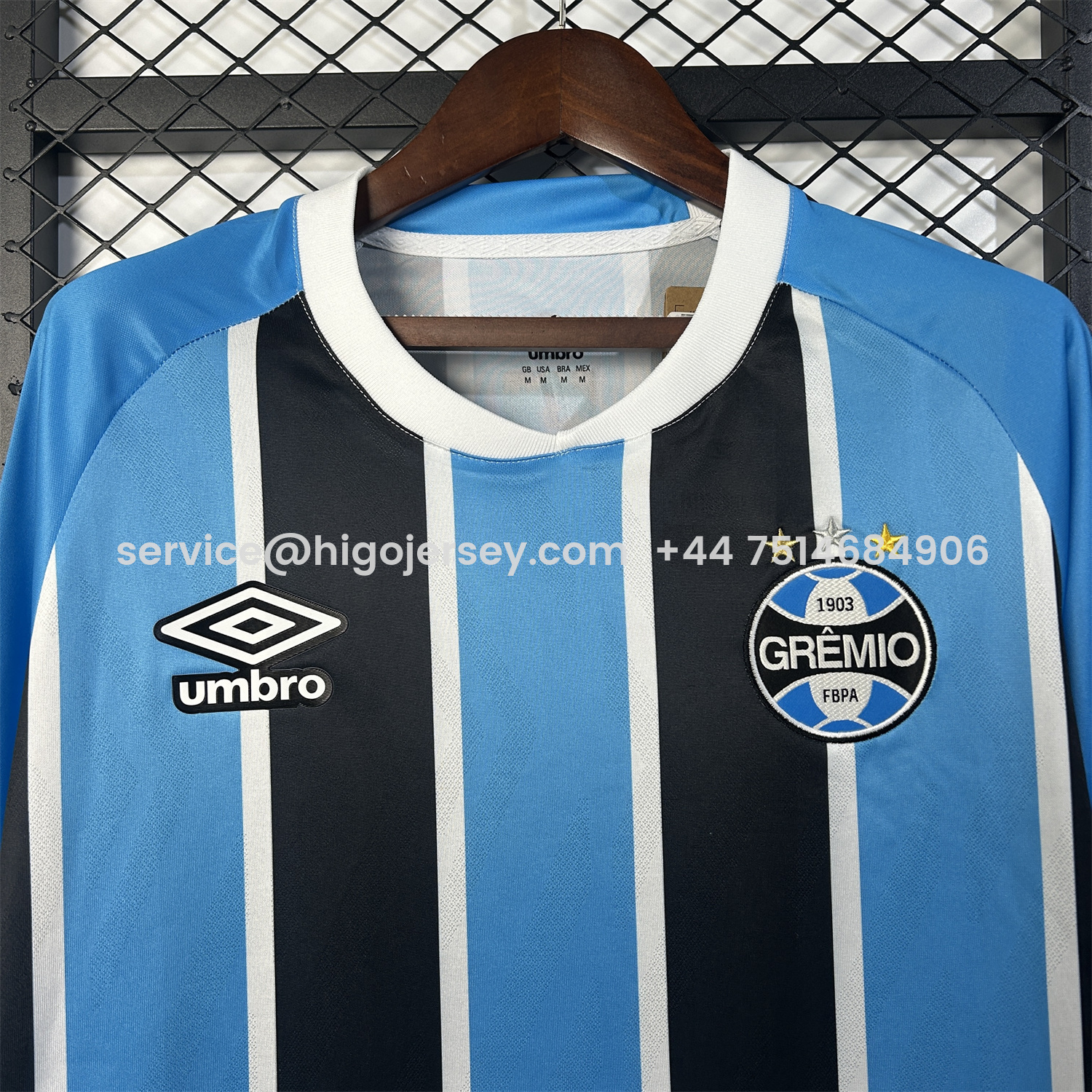 Higojerseys-Gremio 25-26 Home Unsponsored Long Sleeves Jersey - Fans Version