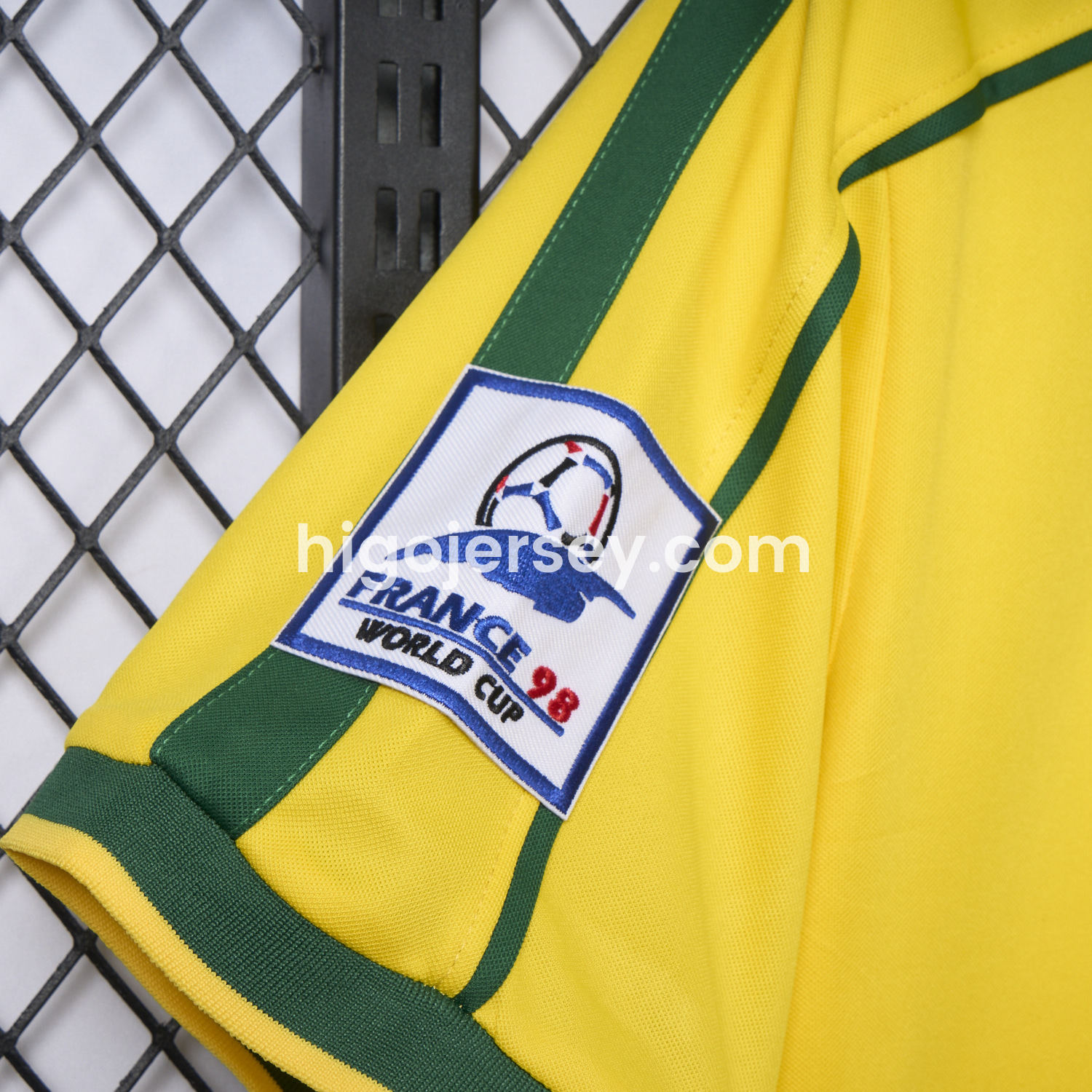 Higojerseys-Retro Brazil 1998 Home Jersey