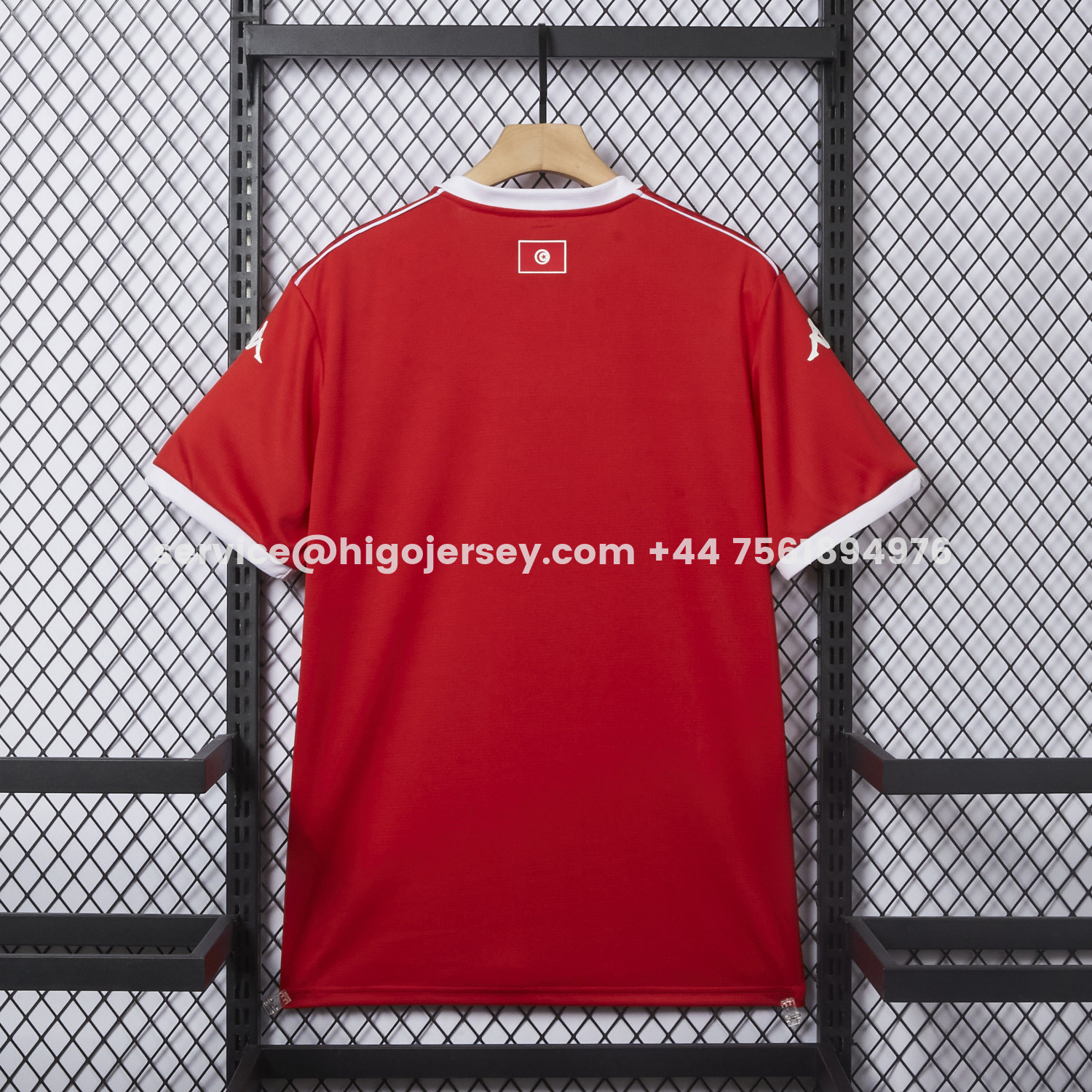 Higojerseys-Tunisia 2026 Home Red Jersey - Fans Version