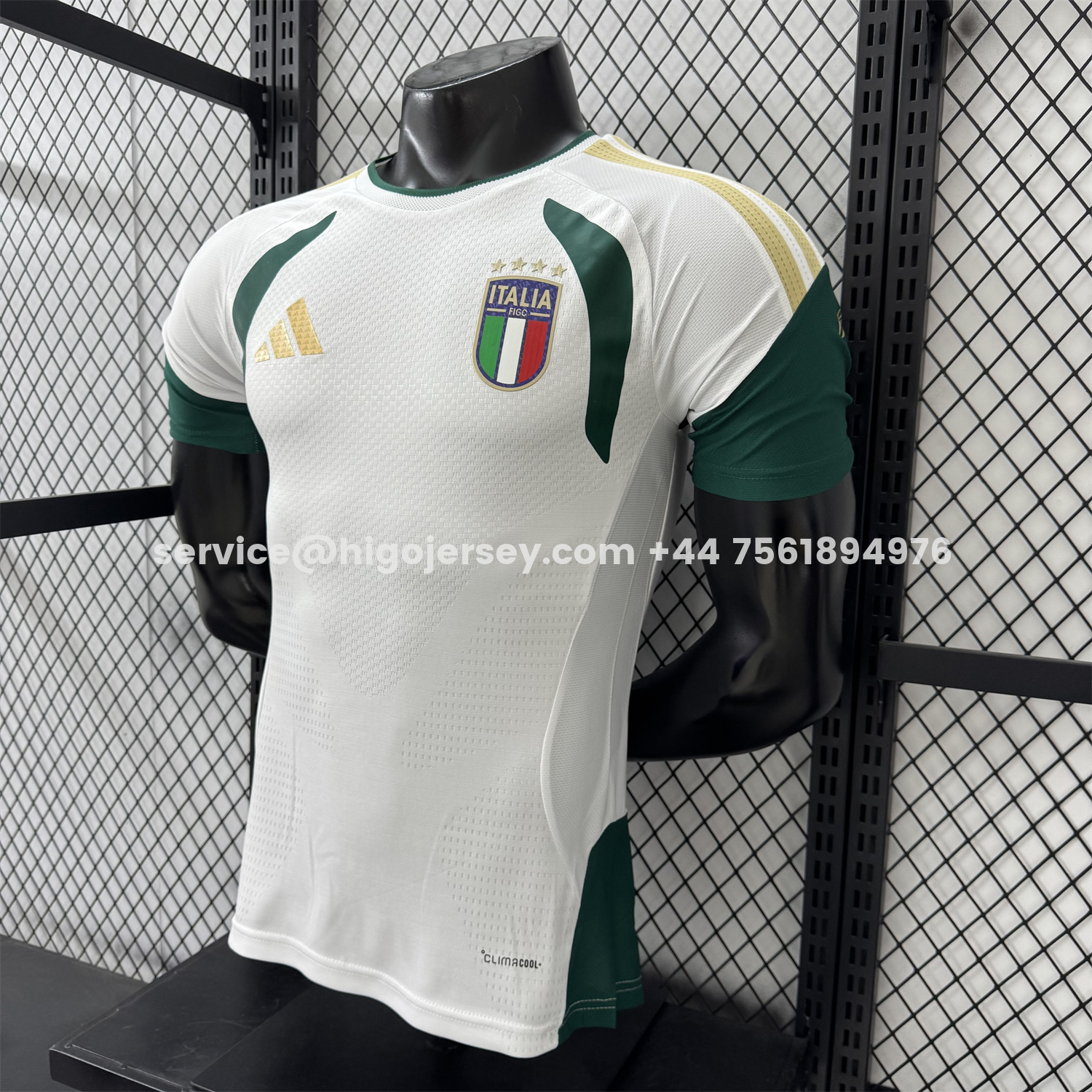 Higojerseys-Italy 2026 White Pre-Match Training Jersey - Player Version