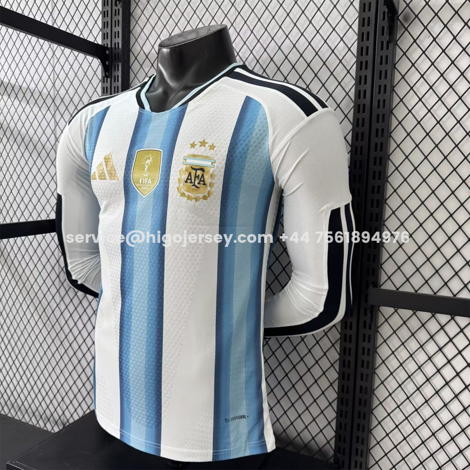 Higojerseys-Argentina 2026 Home Long Sleeves Jersey - Player Version