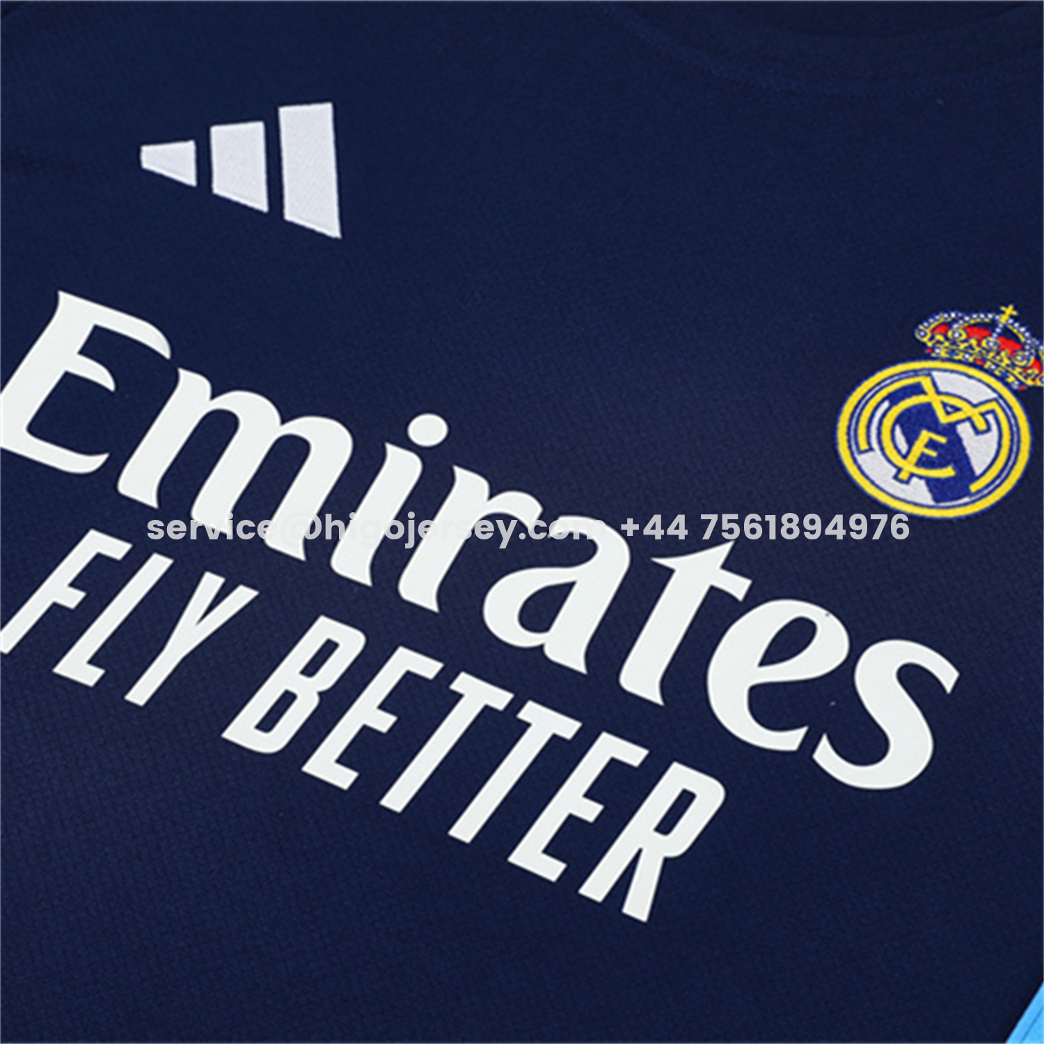 Higojerseys-Real Madrid 25-26 Short-Sleeve Training Set - Royal Blue Top & Royal Blue Shorts