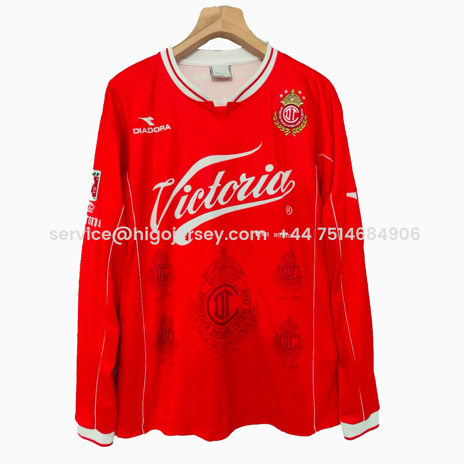 Higojerseys-Retro Toluca 1998-99 Home Long Sleeves Jersey