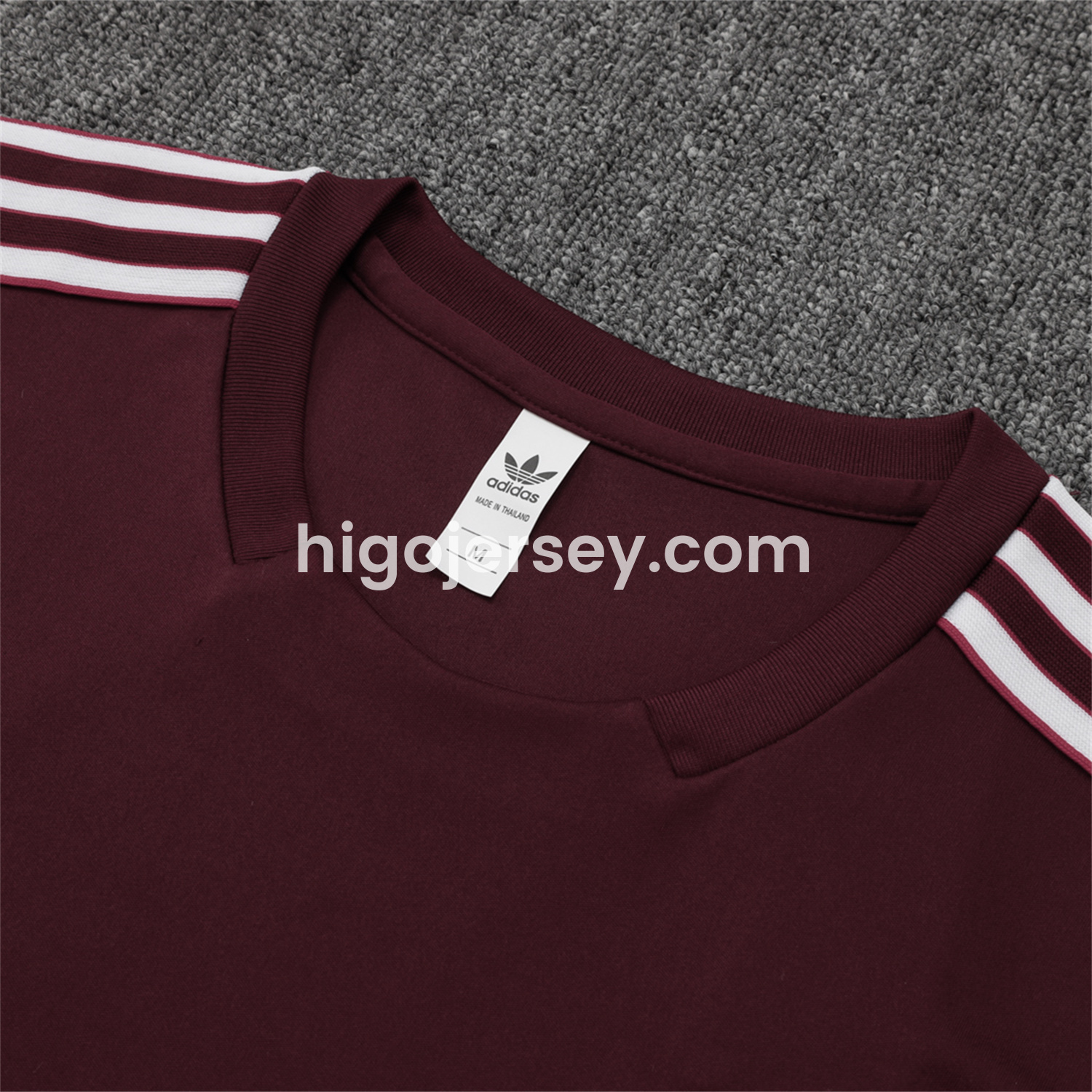 Higojerseys-Bayern Munich 25-26 Throwback Trefoil Vest Training Set - Deep Red