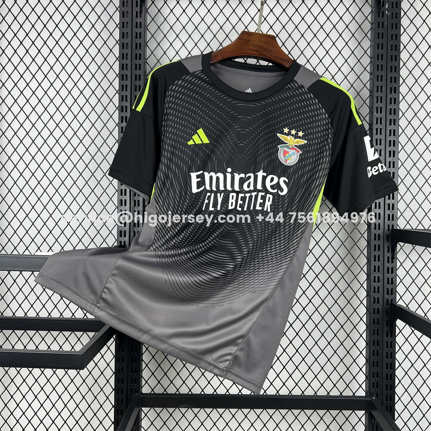 Higojerseys-Benfica 25-26 Black Goalkeeper Jersey - Fans Version