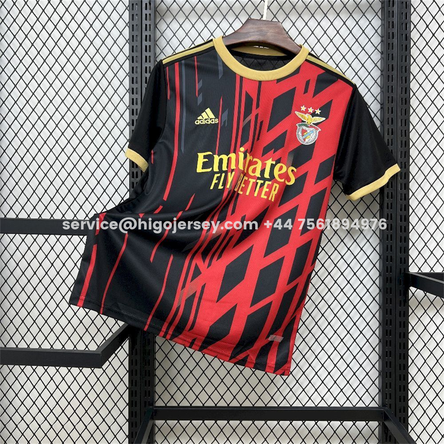 Higojerseys-Benfica 25-26 Red And Black Jersey - Fans Version