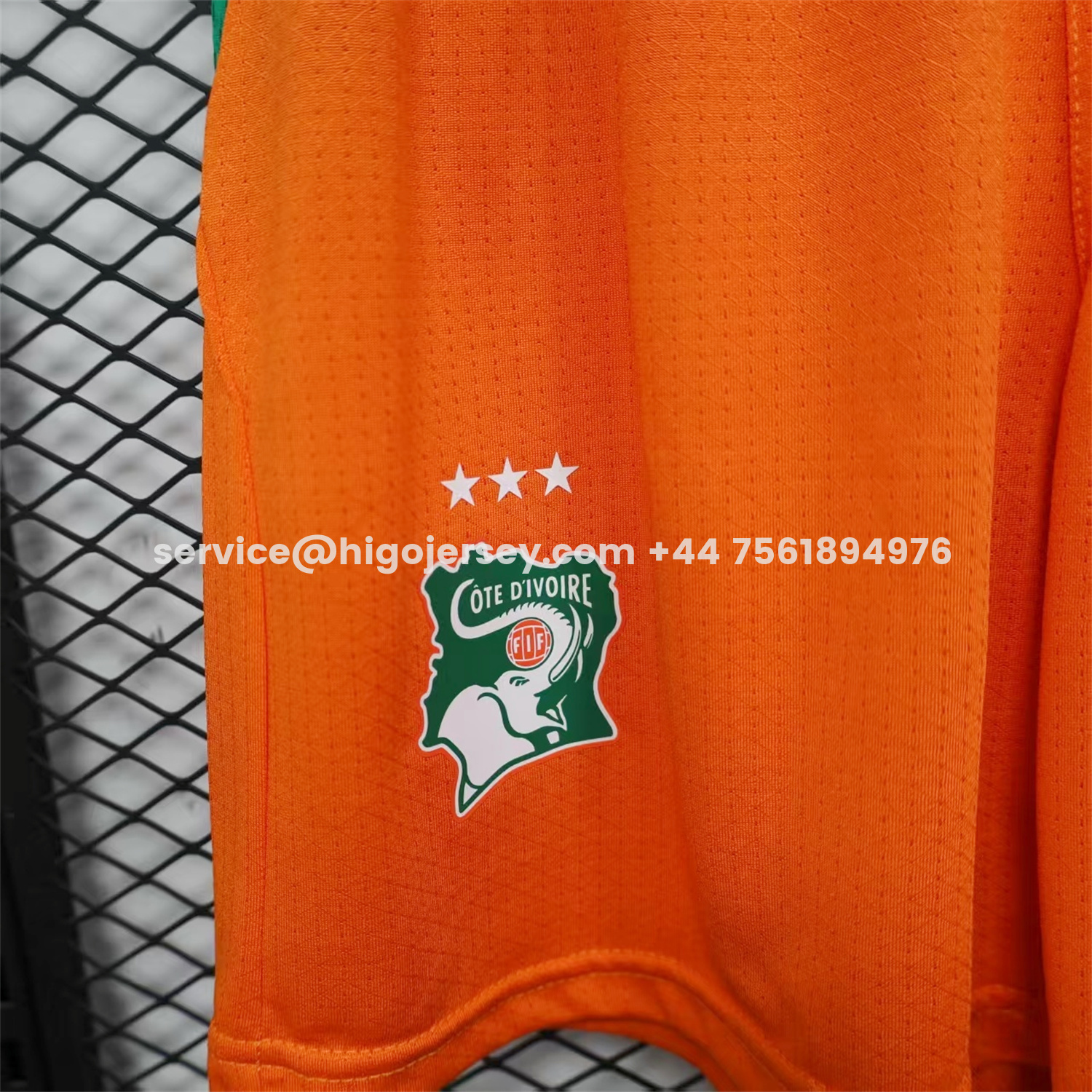 Higojerseys-Ivory Coast 2026 Orange Shorts - Player Version